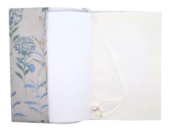 Handmade A5 Book Cover | Fixed Non-Stretch Fabric Sleeve 8.3in Dandelions Blue