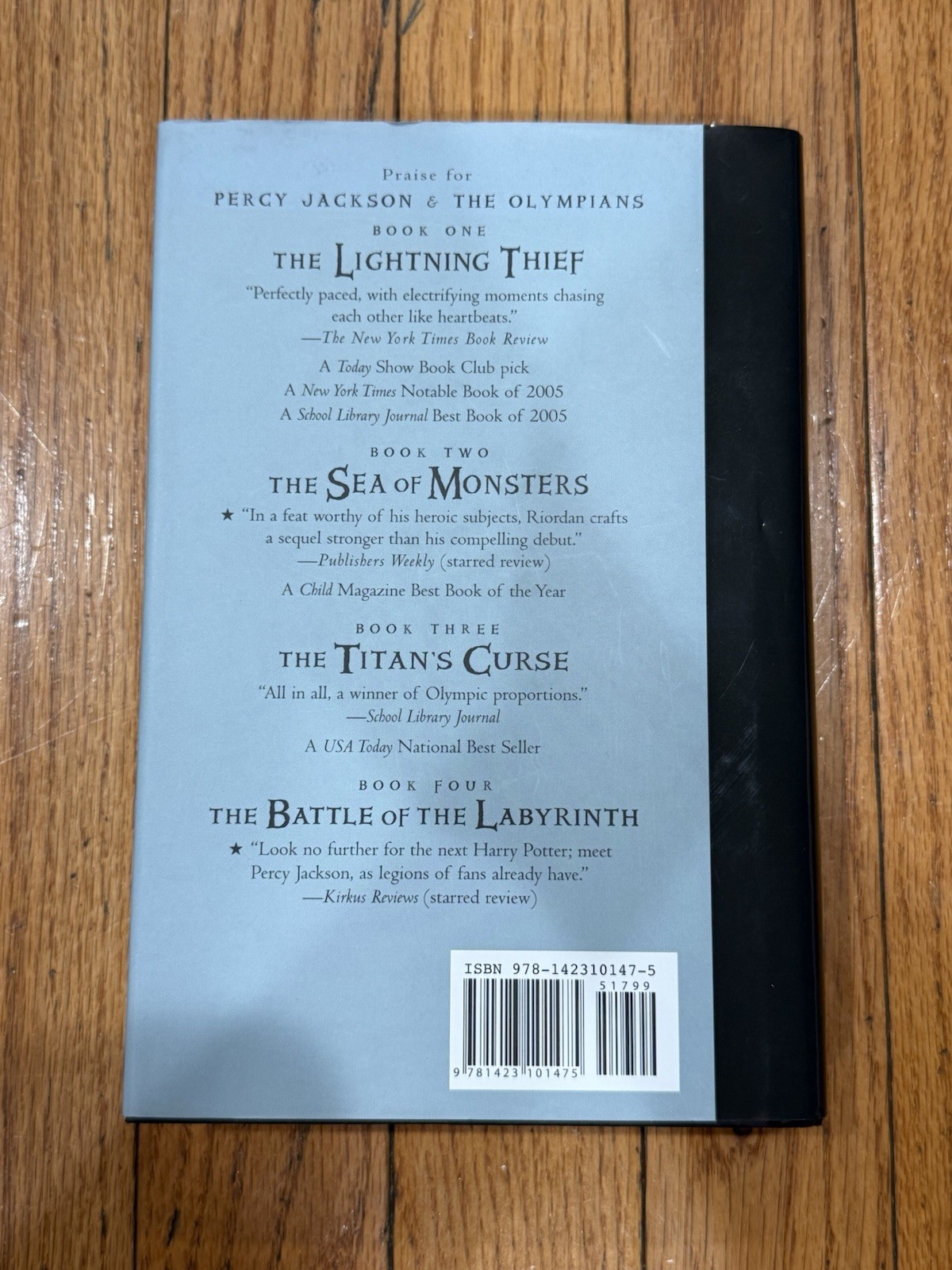 Percy Jackson Olympians HC Set, Lightning Thief Series 1st Ed OOP—VERY GOOD
