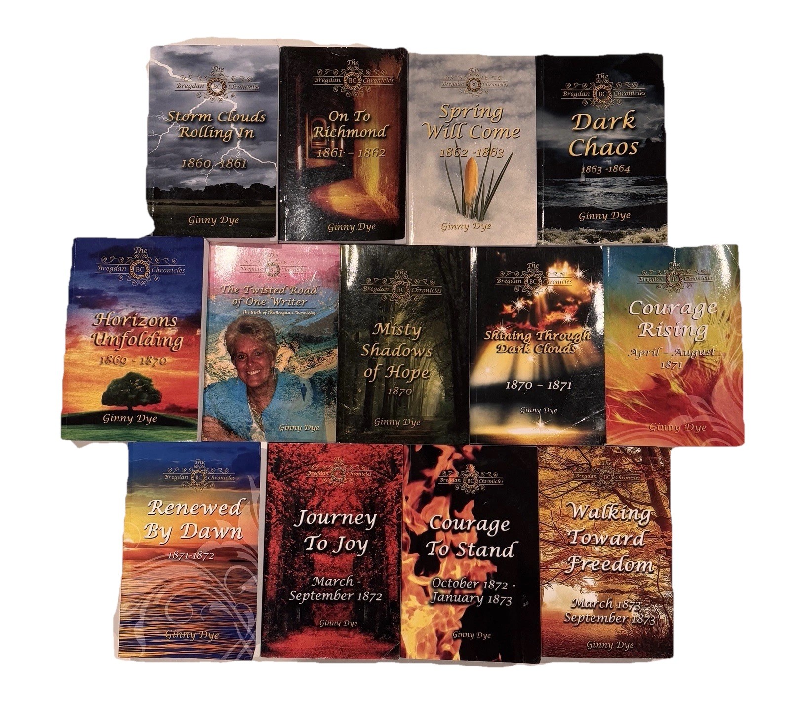 The Bregdan Chronicles GINNY DYE 13 Historical Book Lot 1-4 & 12-20