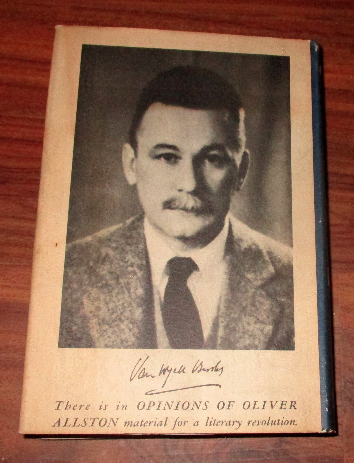 Opinions of Oliver Allston – Van Wyck Brooks 1941
