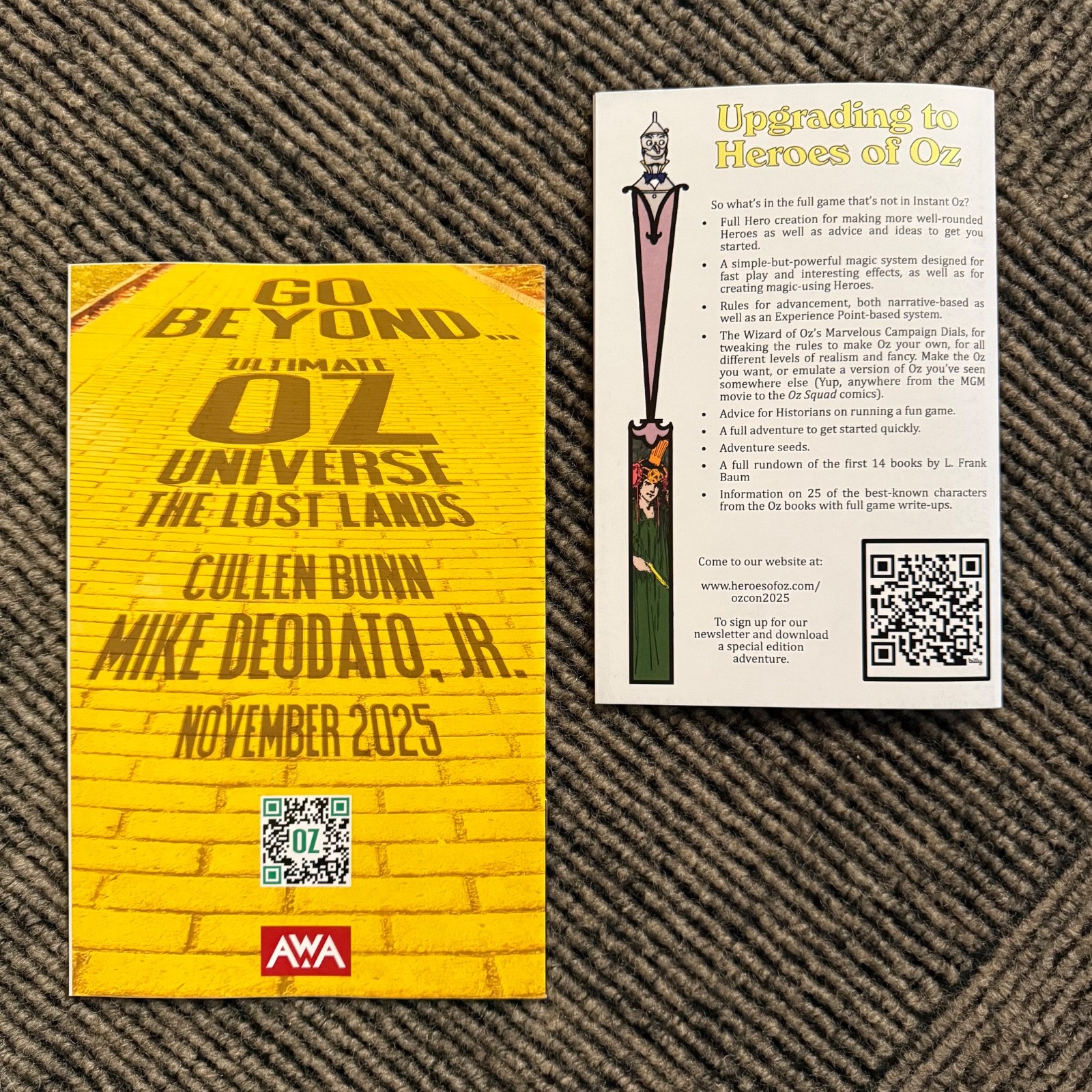 2025 OzCon International Program Book Tote Bag LOT The Wizard of Oz Return to