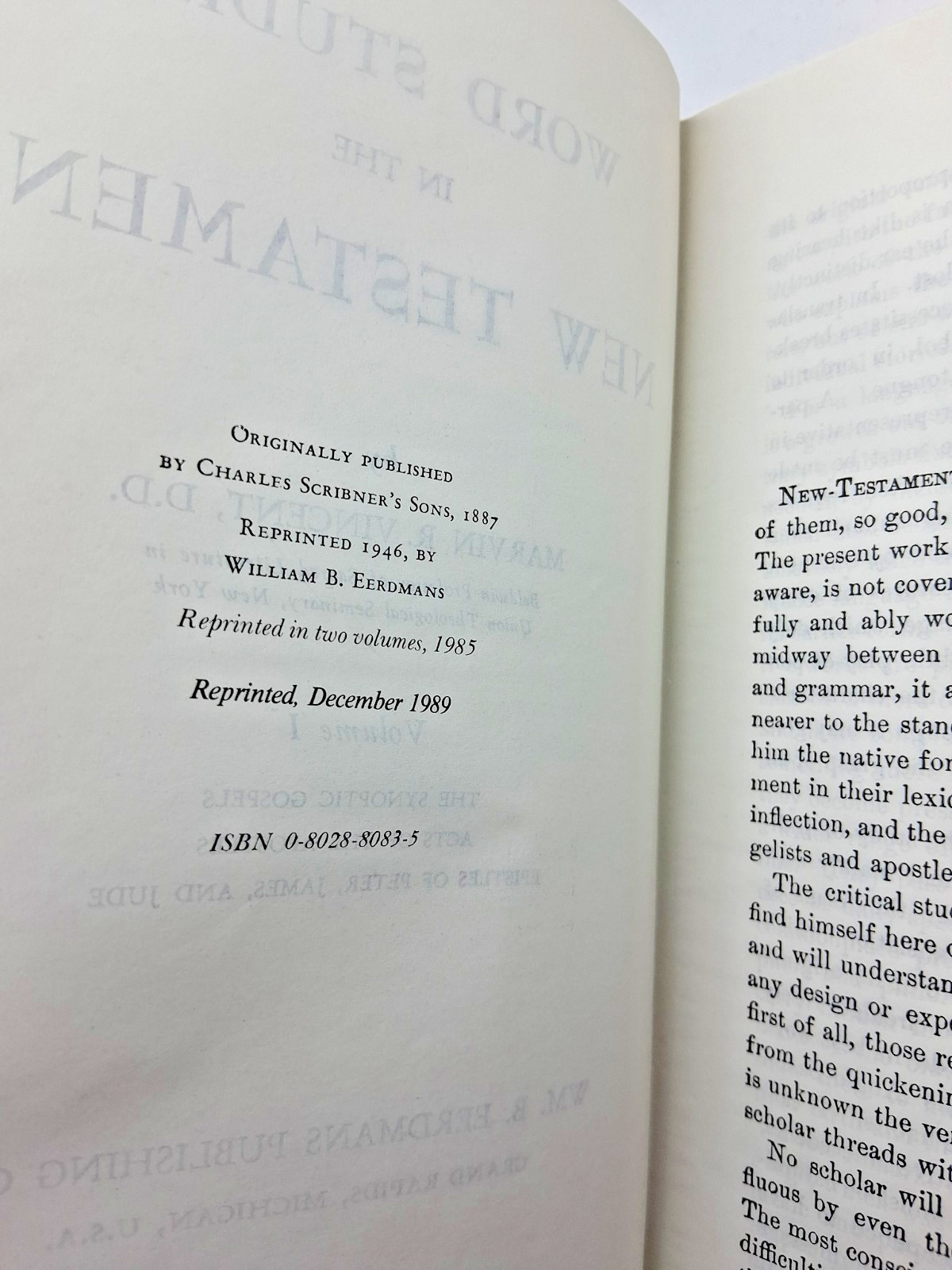 Marvin R Vincent World Studies in the New Testament 1946 1 2 3 4 I II III IV HC