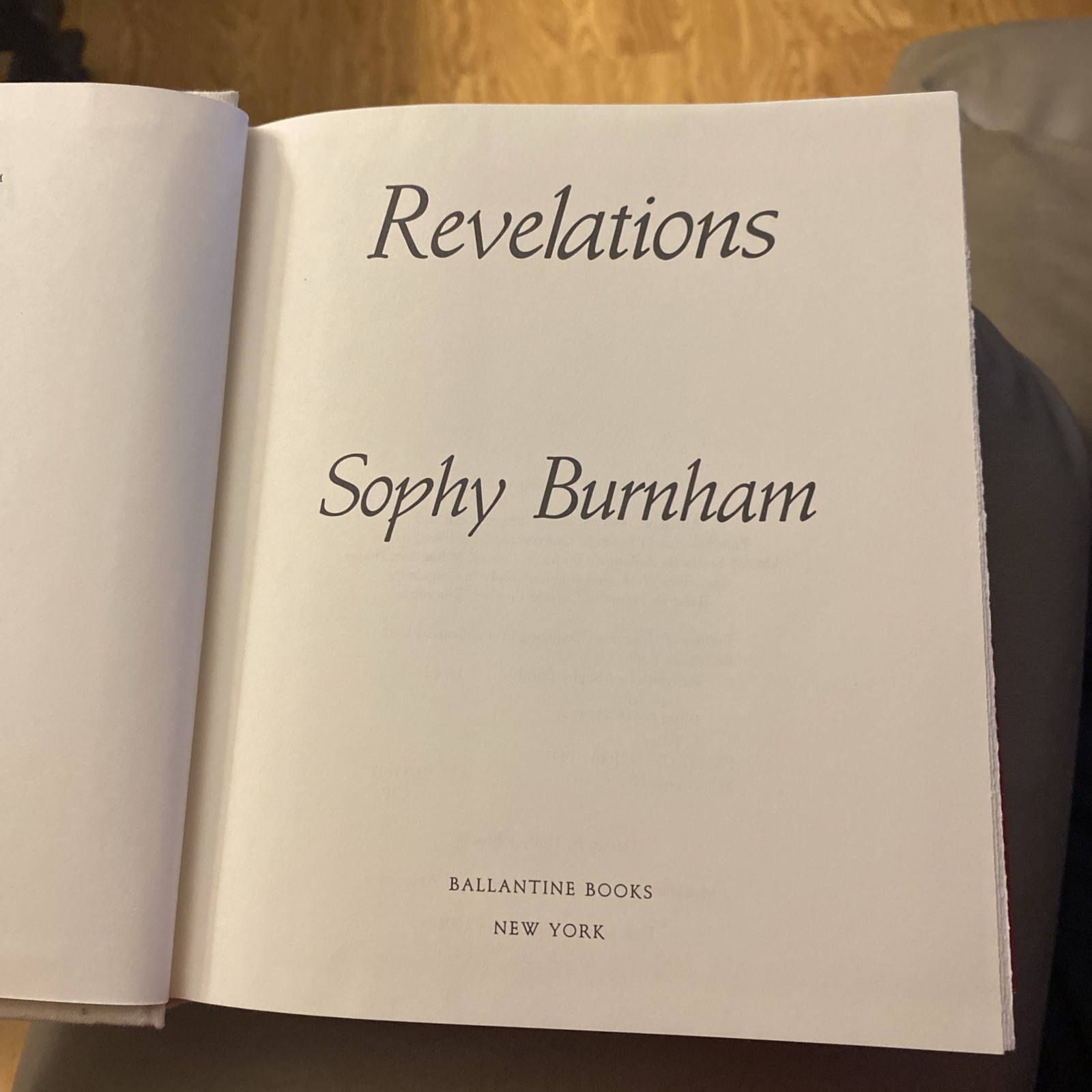 Revelations A Novel by Sophy Burnham 1992 1st Edition. HB. 488 Pages. NEW