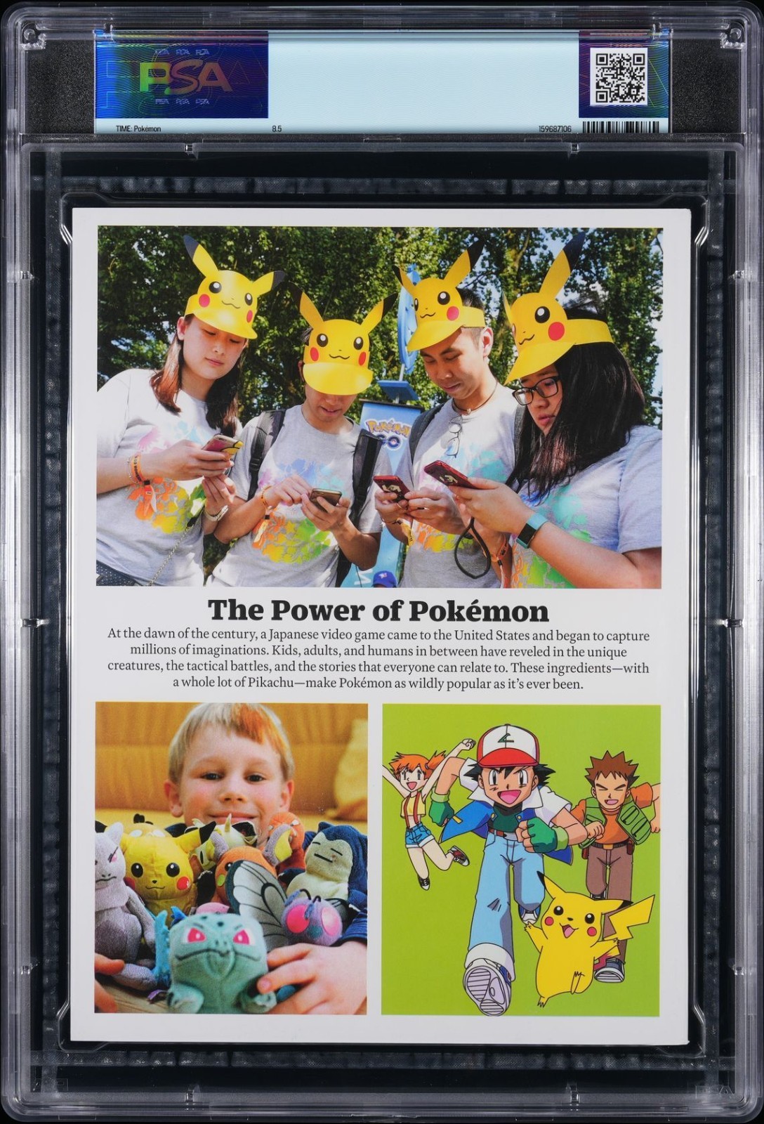 PSA 8.5 Graded TIME Special Edition Pokémon PIKACHU