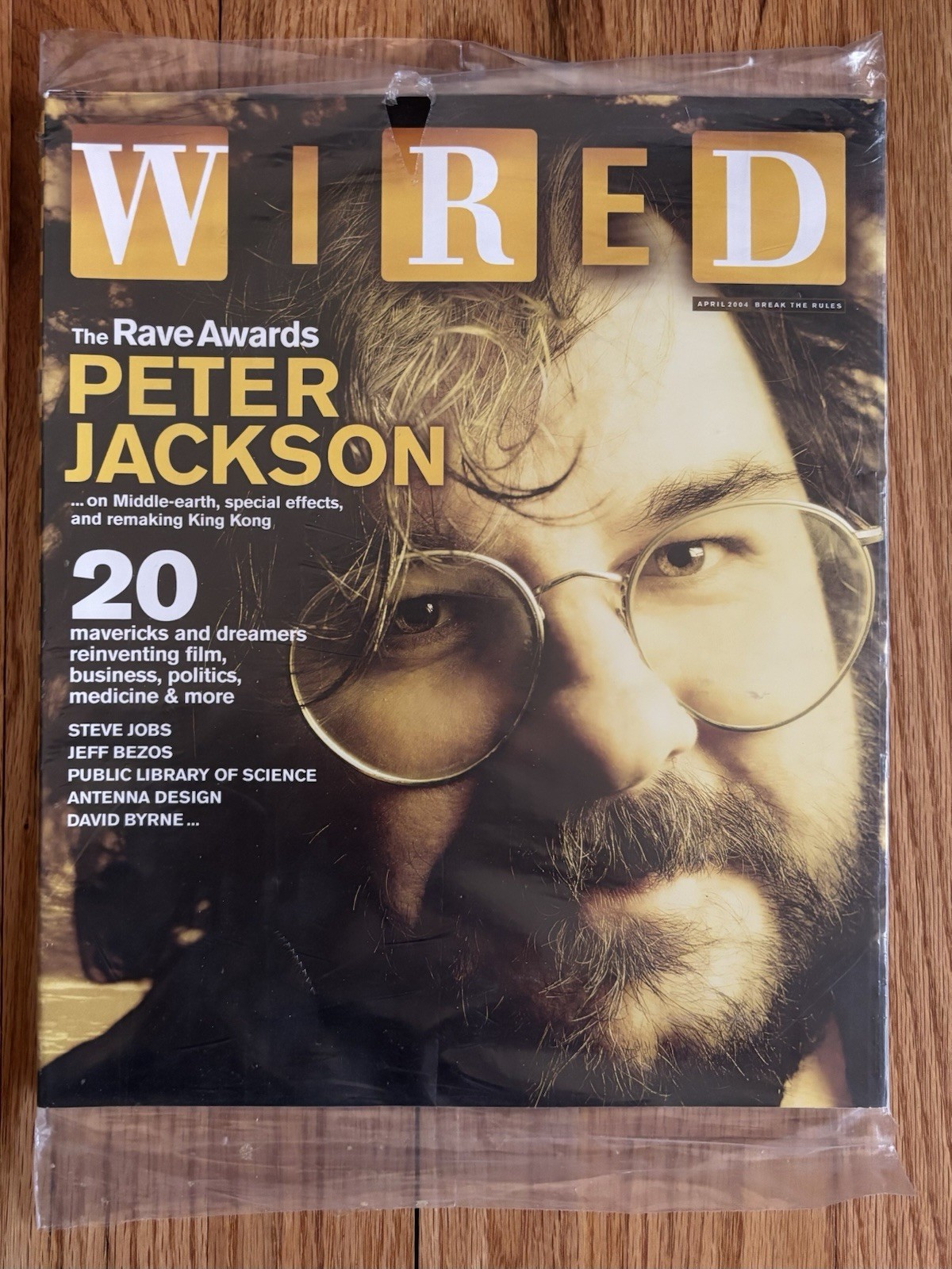 Wired Magazine April 2004 Peter Jackson LOTR Cover David Byrne Sealed