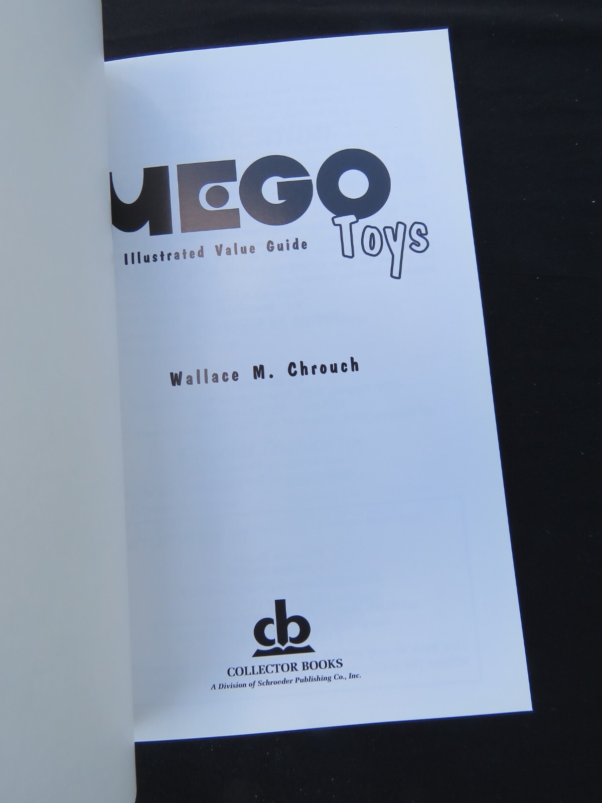 1995 Mego Toys An Illustrated Value Guide Book Wallace M Chrouch Collector Books