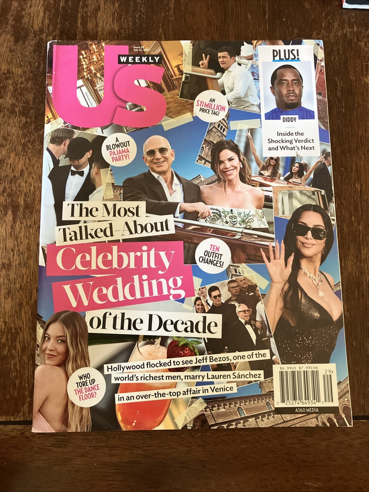 US Weekly Issue 29 July 21, 2025 – Celebrity Wedding Diddy Jeff Bezos Sanchez