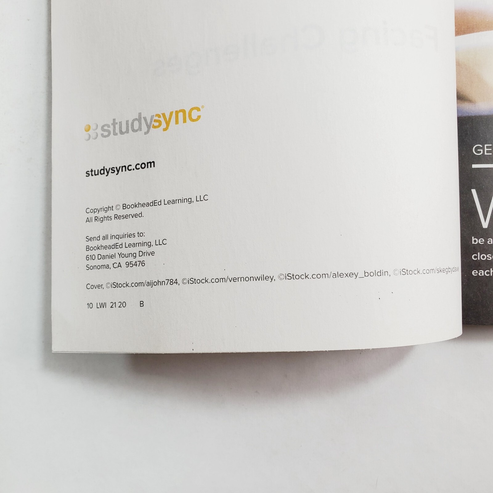 Lot of 5 Study Sync Grade 6 Reading and Writing Companion Workbooks Paperback