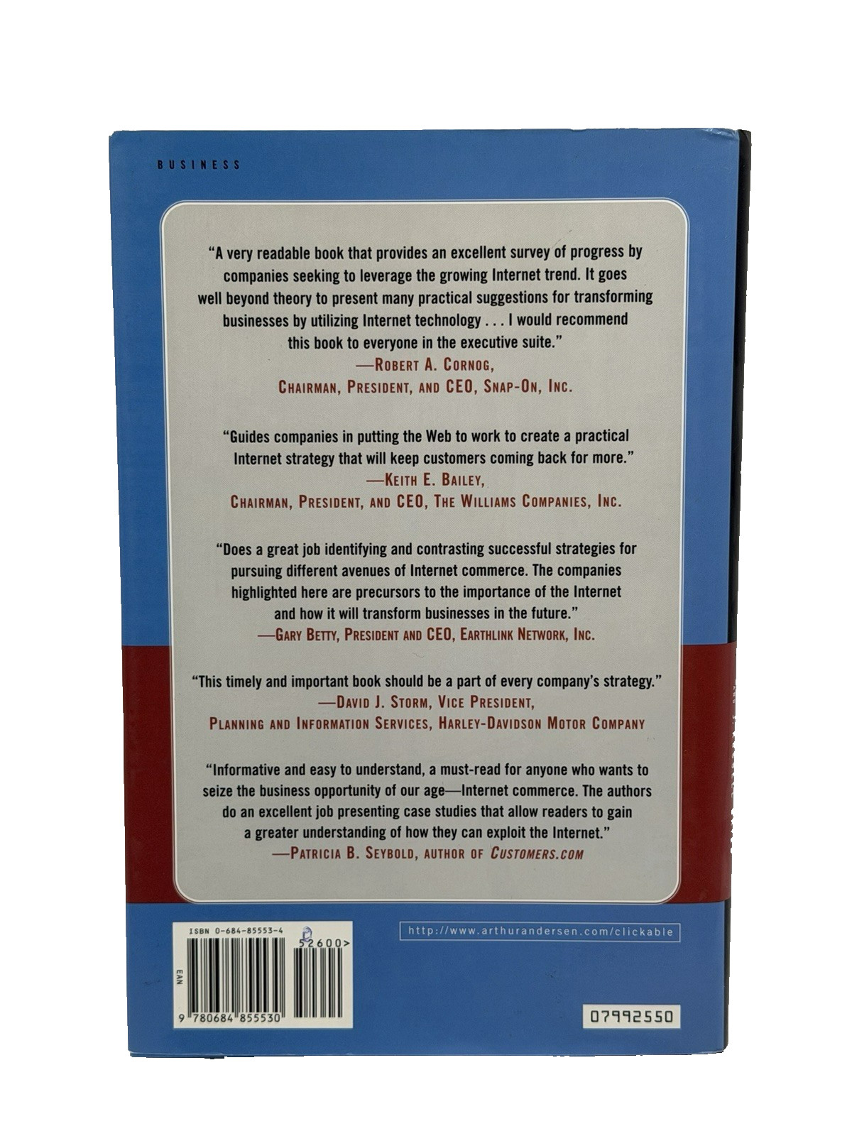 The Clickable Corporation: Successful Strategies For Capturing The Internet HC