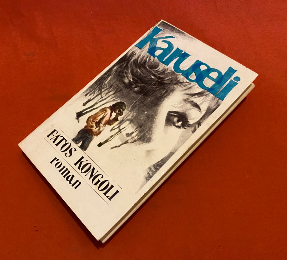OLD ALBANIAN BOOK-KARUSELI-FATOS KONGOLI-ROMAN-1990-COMMUNISM-299 pages