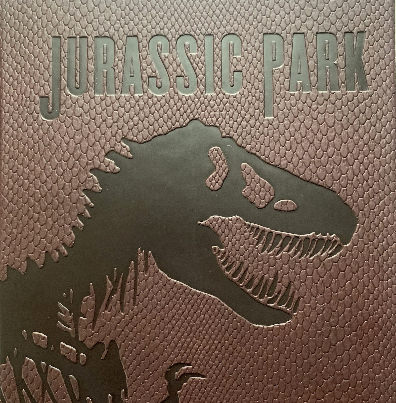 Jurassic Park By Michael Crichton Deluxe Faux Leather Dinosaur Skin Edition New