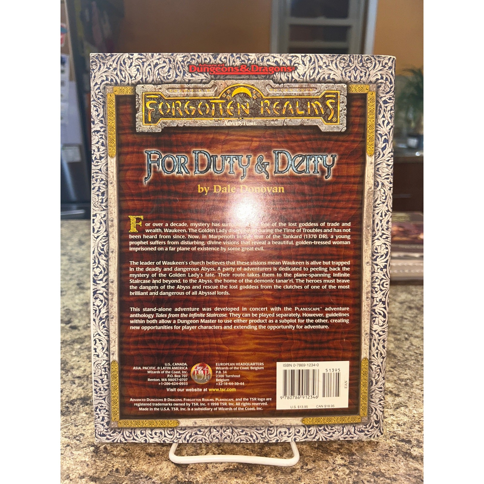 Advanced Dungeons & Dragons Forgotten Realms For Duty & Deity 9574 Adventure EUC
