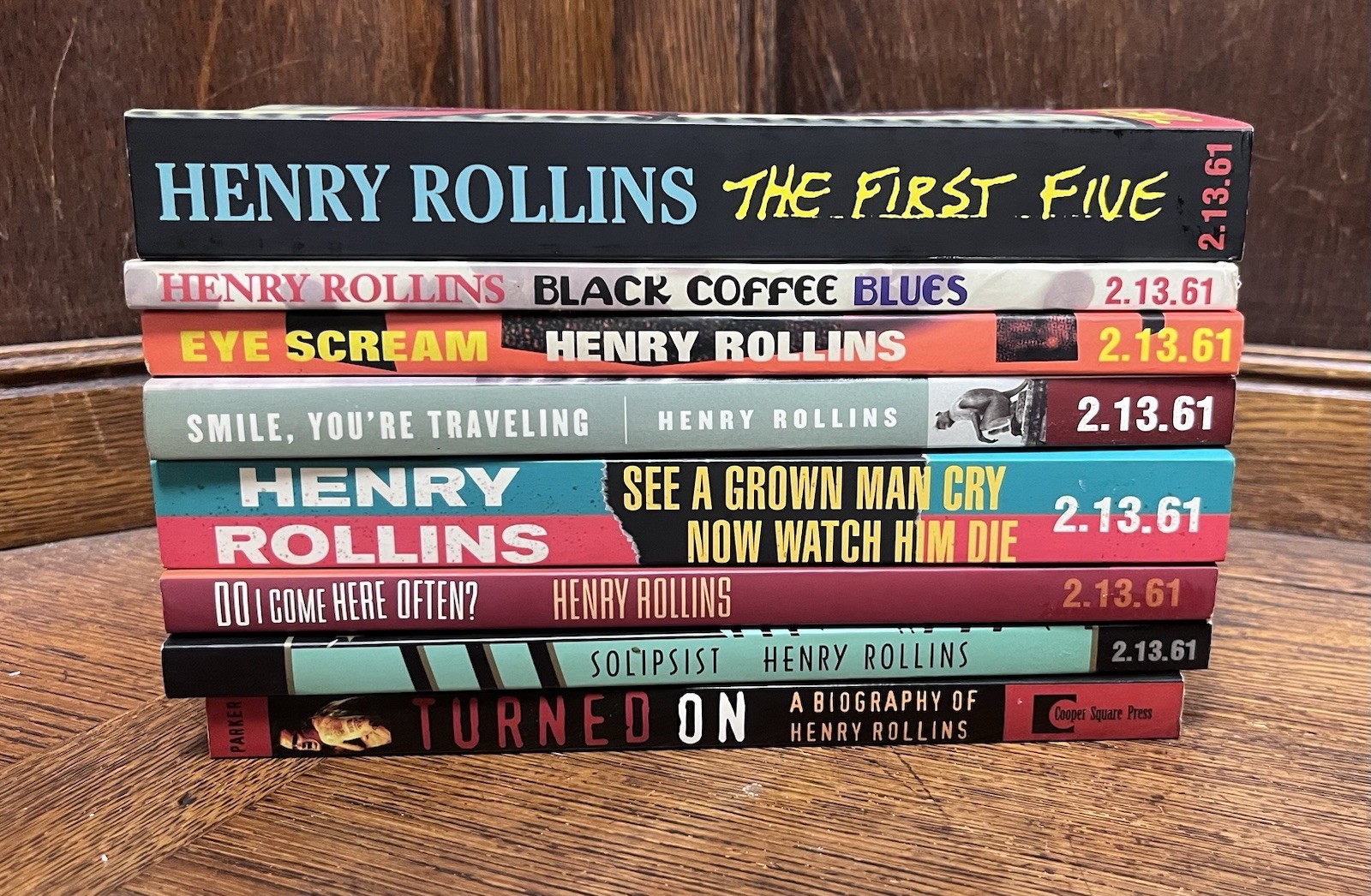 Lot of 8 Books by Henry Rollins 2.13.61 Paperback Good Condition