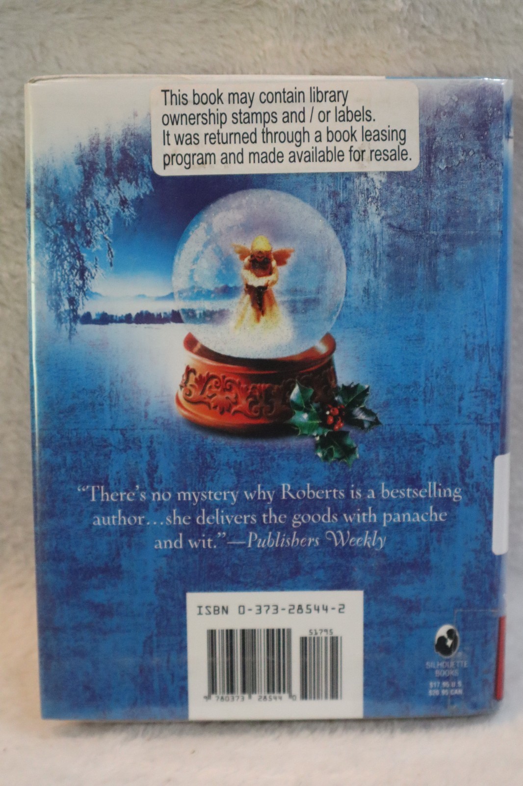 Gabriel’s Angel by Nora Roberts hardcover dust jacket ex-library
