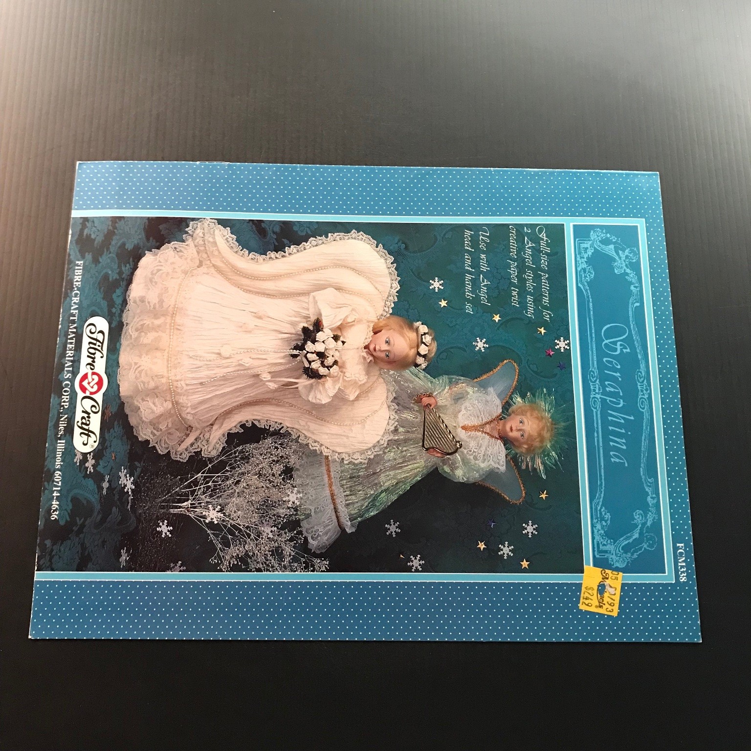 Seraphina Fibre-Craft Angel Doll Pattern Book FCM338 1993 Craft Paper Twist