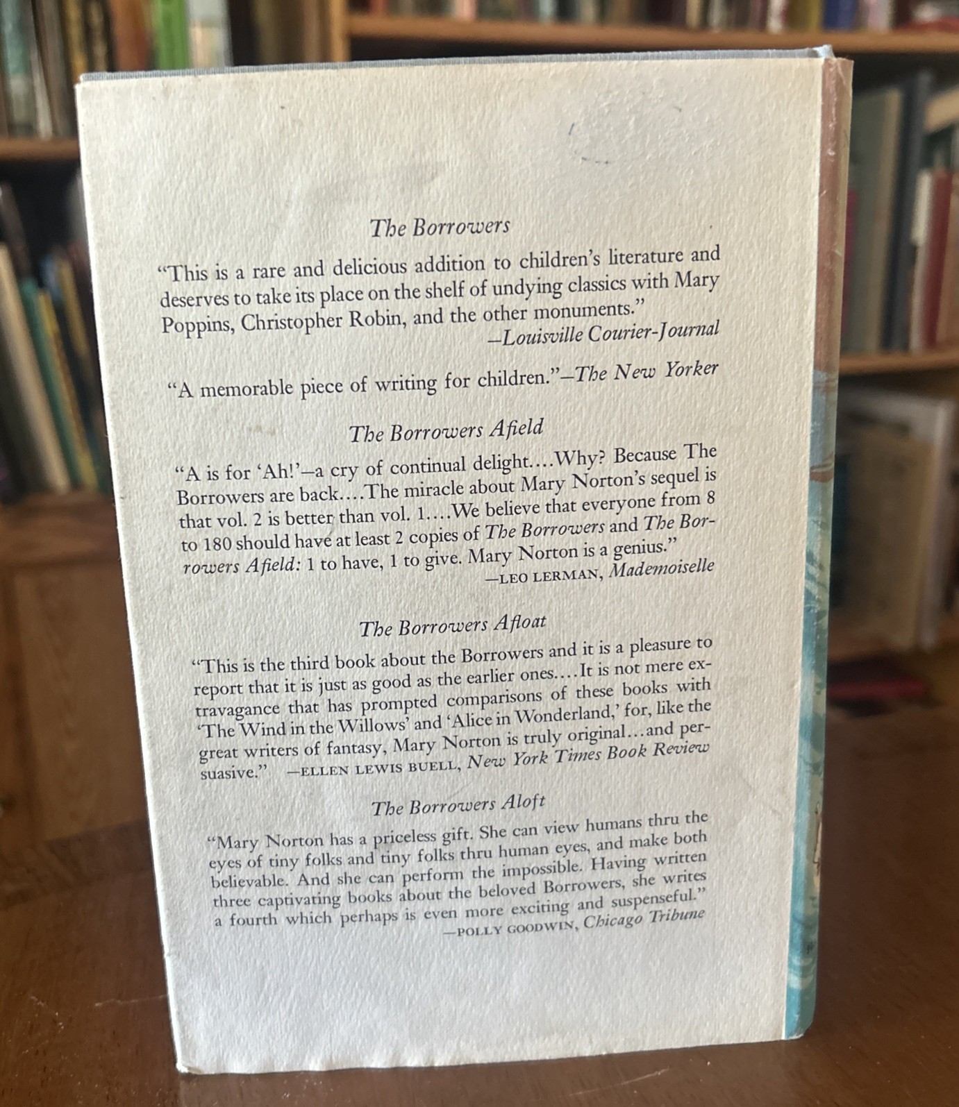 THE BORROWERS AFLOAT by Mary Norton. illus Beth Joe Krush 1959 HCDJ. 1st Edn VG