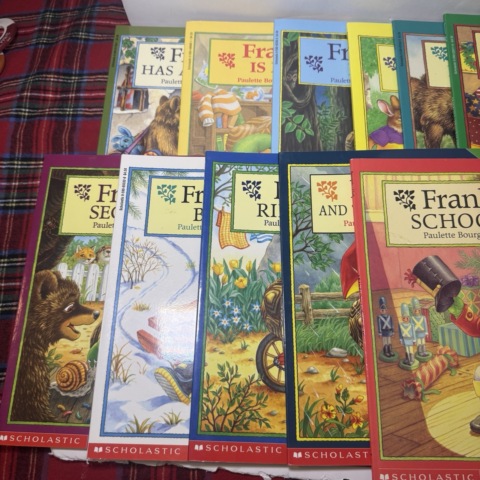 Lot Of 12 Franklin the Turtle Picture Books Paulette Bourgeois & Brenda Clark