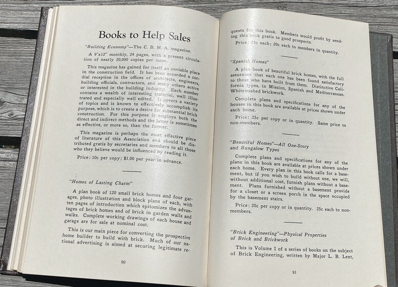 THE BRICK SALESMAN Ralph Stoddard 1928 hc 102 pages; Technical Information, etc