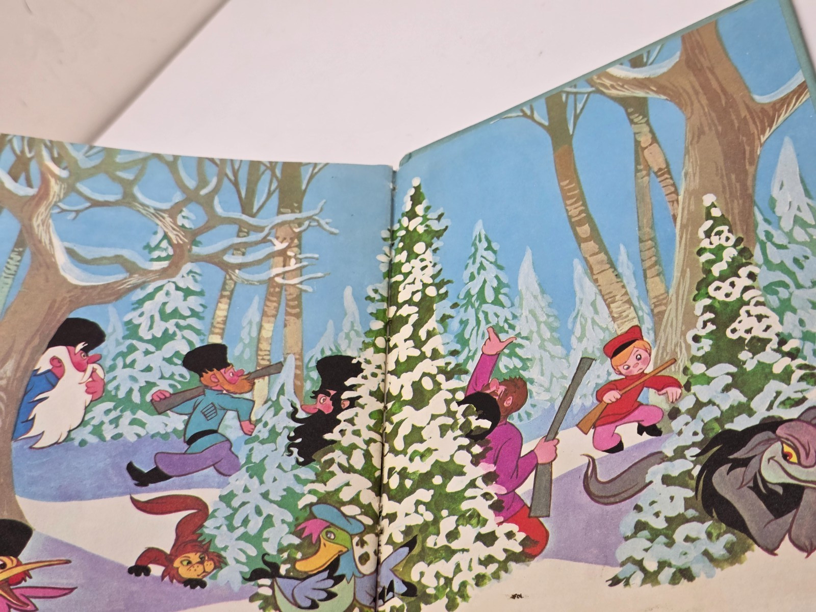 Vintage 1974 Disney Peter And The Wolf Hardcover Book Random House