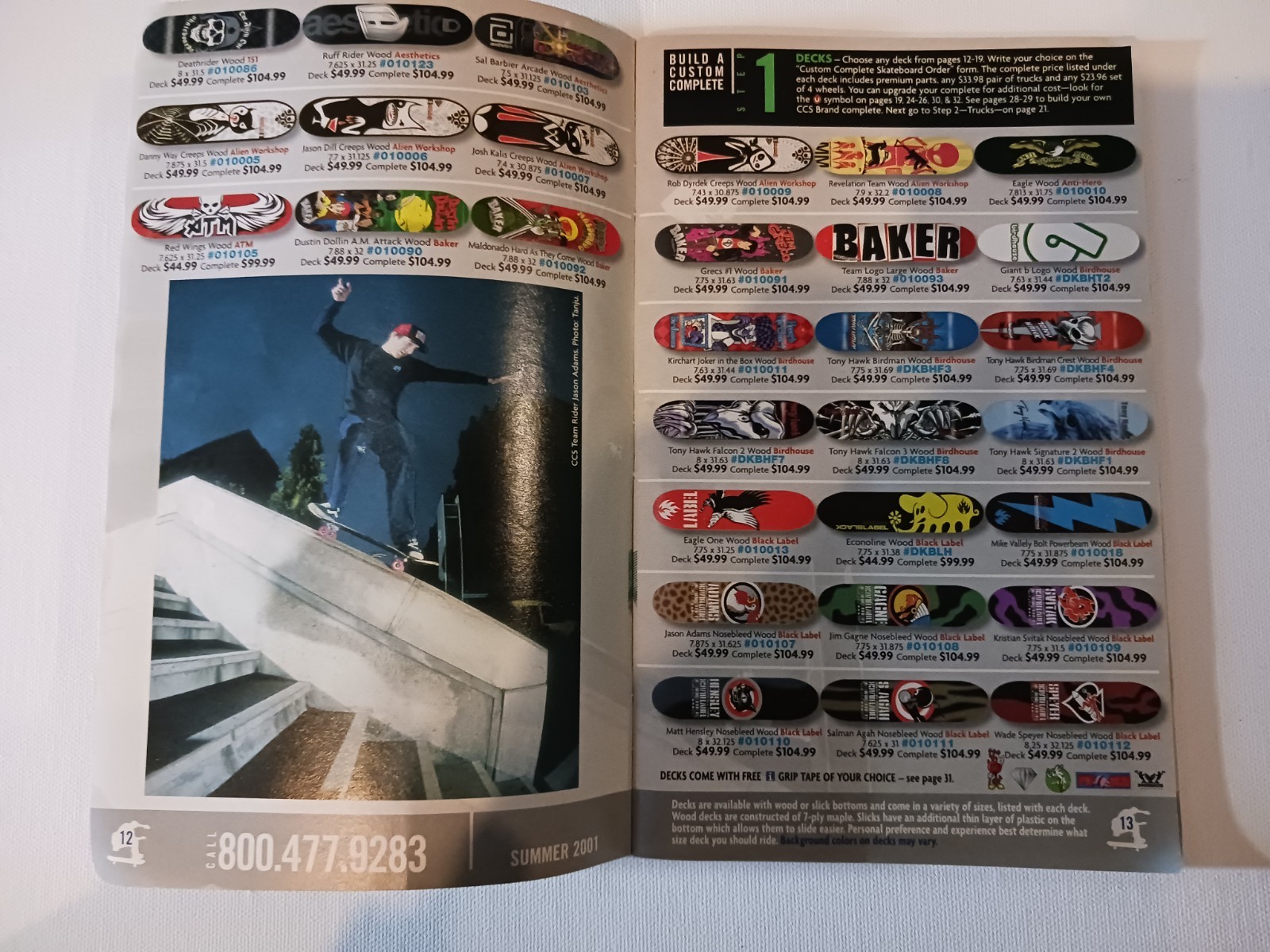 CCS Summer 2001 Skateboarding Catalog RARE w BONUS ETNIES Catalog throw-in!