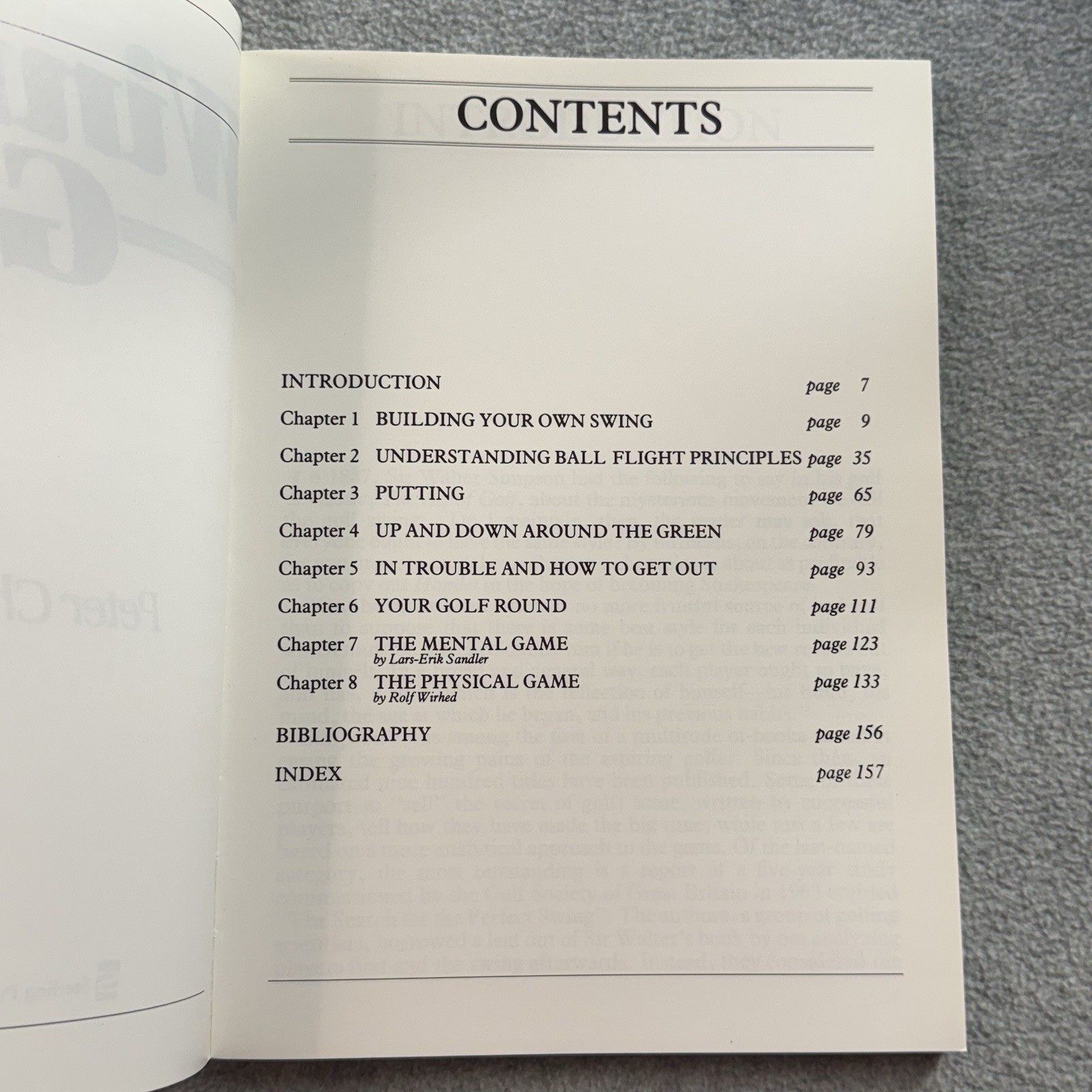 Vintage 1985 Winning Golf By Peter Chamberlain 159 Pages Golf Swing Tips