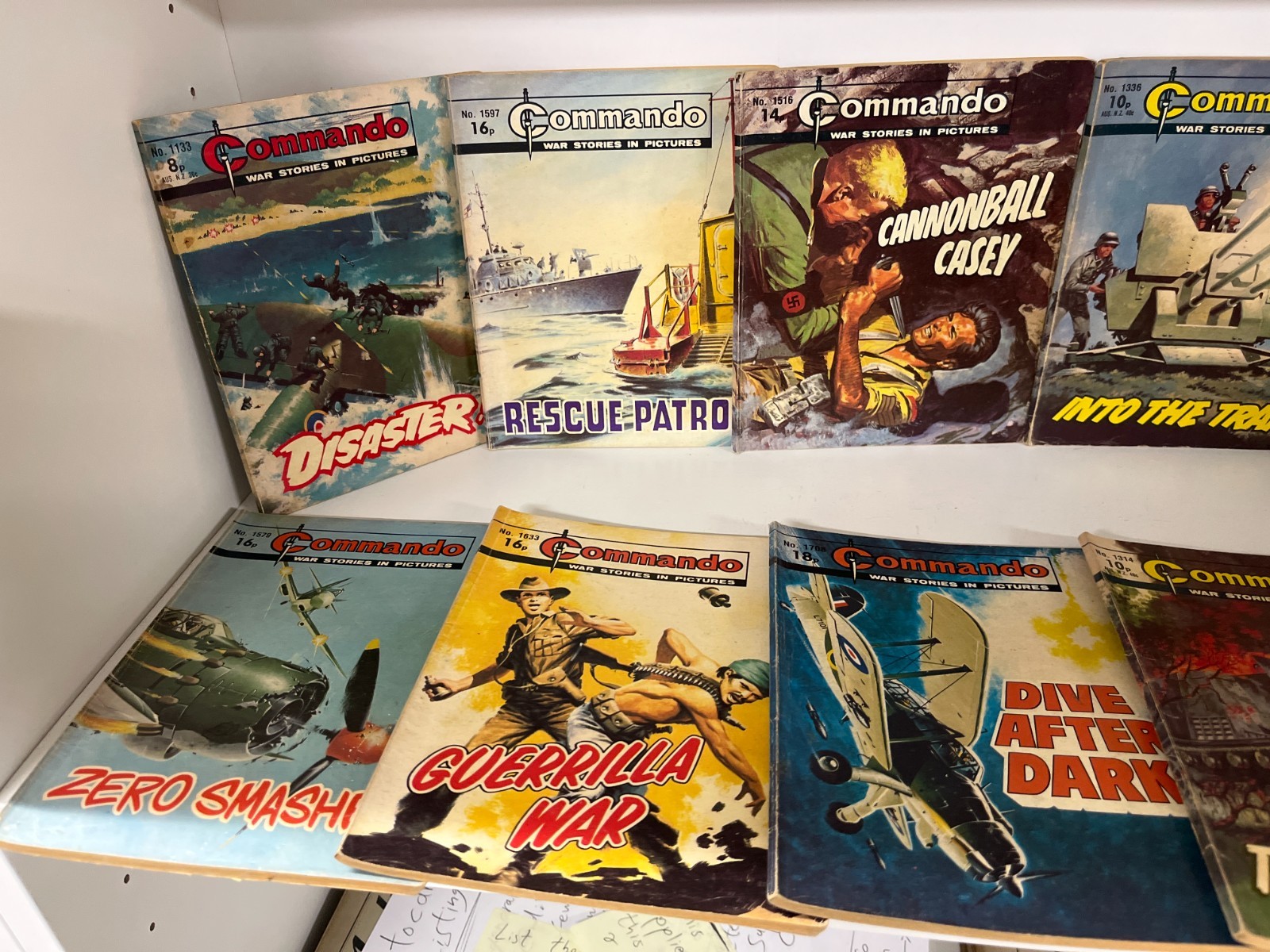 Mixed Lot 26 Commando War Comics Issues #1000-2000 Vintage UK Military Lot
