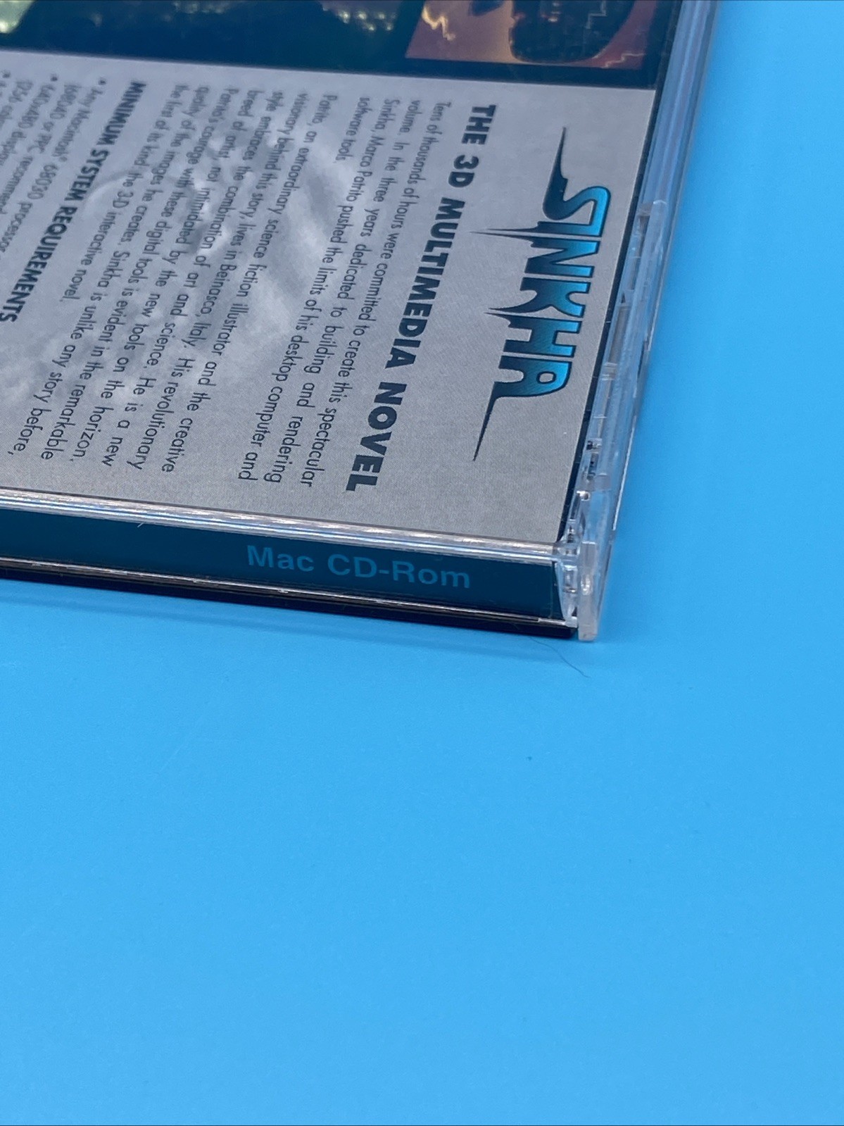 SINKHA 3D Multimedia Novel CD-ROM (1995) Marco Patrito – Mojave – Mac HTF Rare