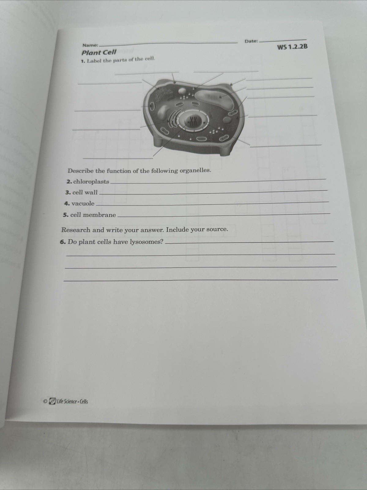 Purposeful Design Life Science Student Lab Manual – Like NEW