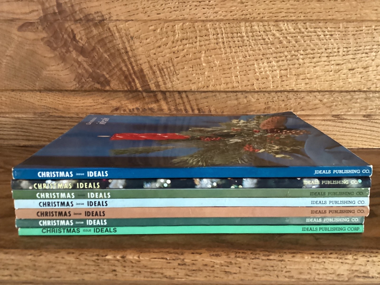 7 Ideals Christmas Magazines – 1955 – 1976 / Illustrations/ Poetry/ Vtg. Decor