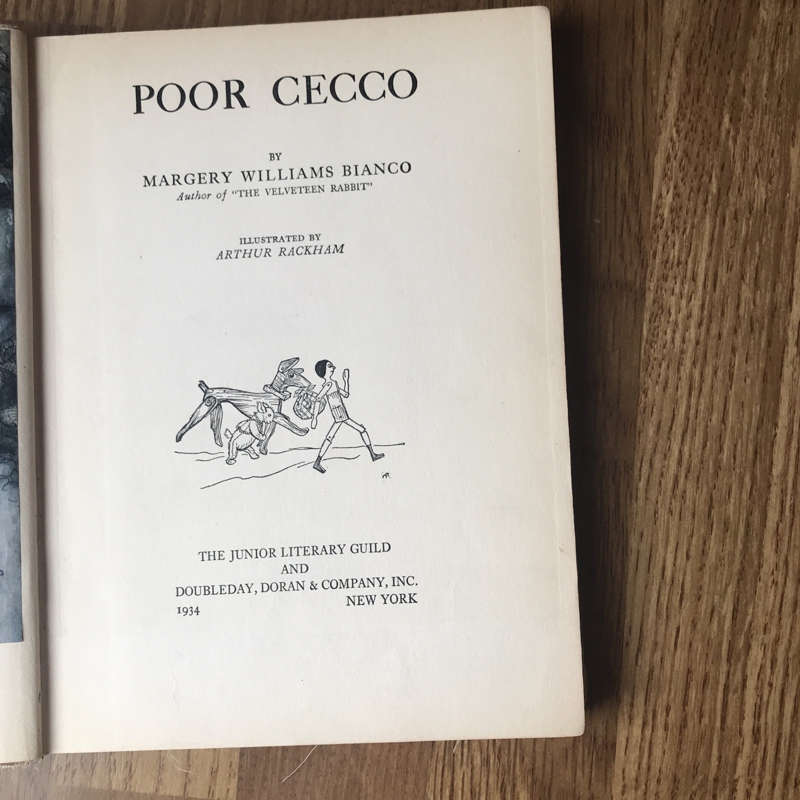 POOR CECCO Bianco, Margery Williams 1934