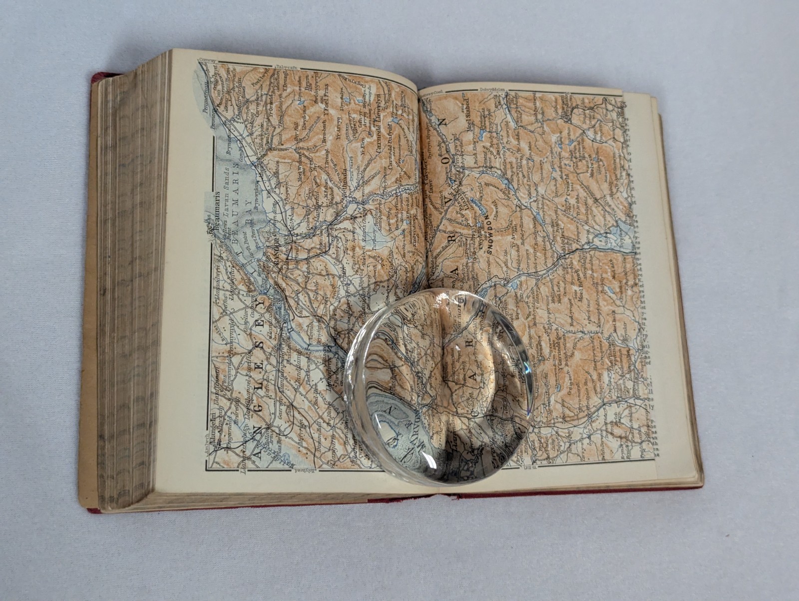 Antique 1897 Red Flex Cover ~ Karl Baedeker ~ Great Britain Handbook for Travel