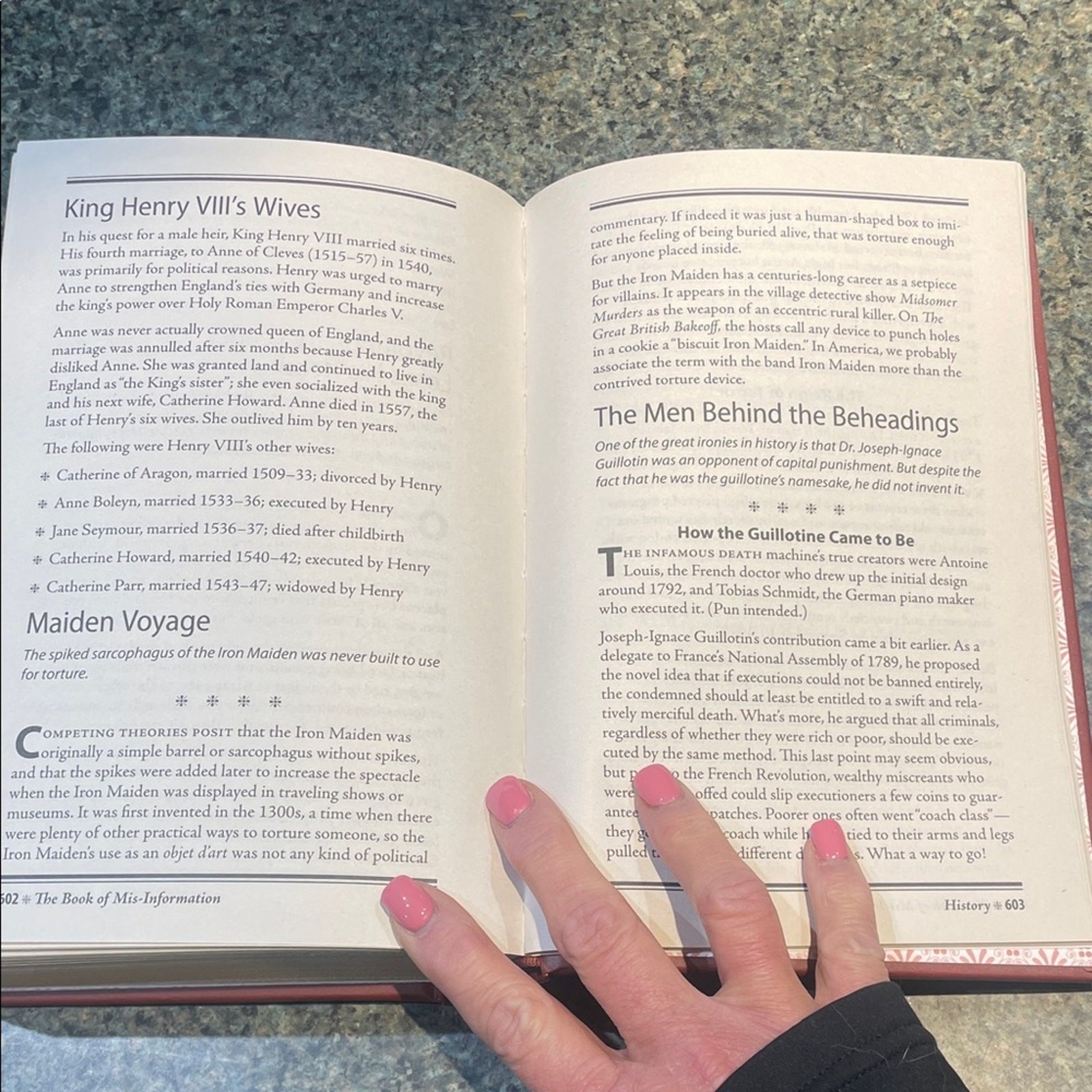 The Book of Misinformation Hardcover – Fun Facts 632 Pages