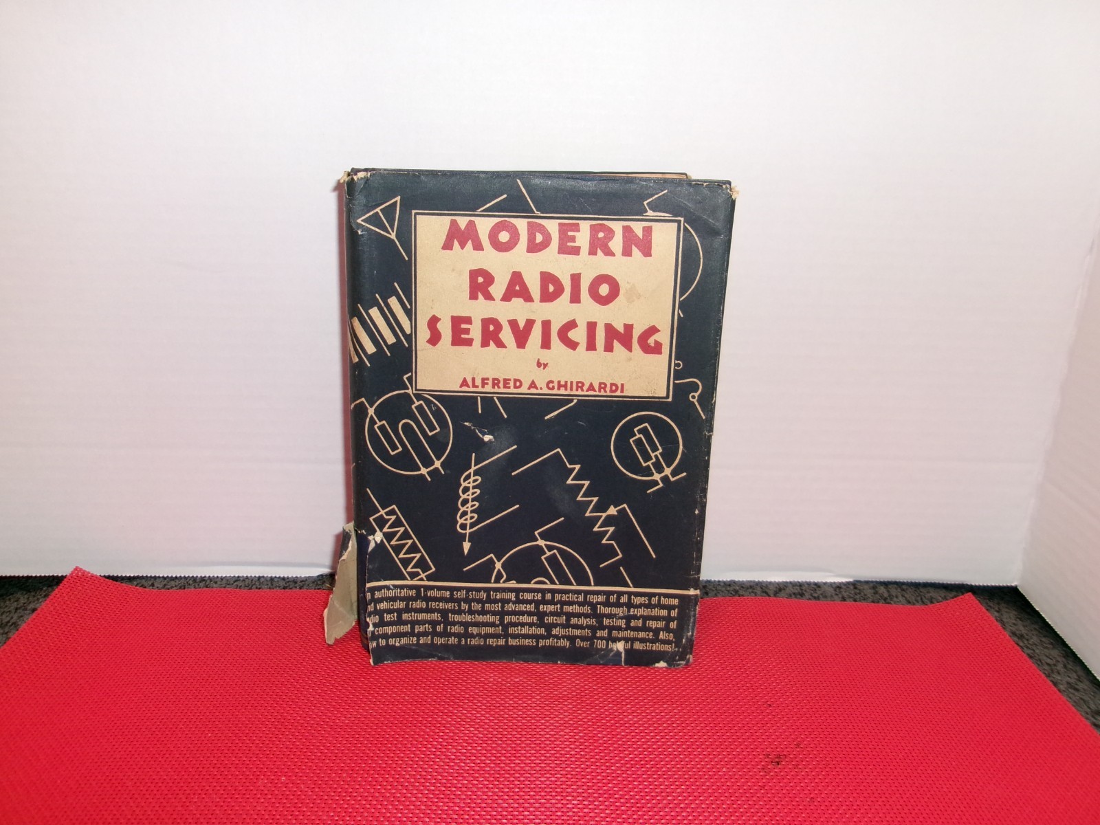 Modern Radio Servicing by Alfred A. Ghirardi 1935 w/ DJ book 1,317 pages 1st ED.