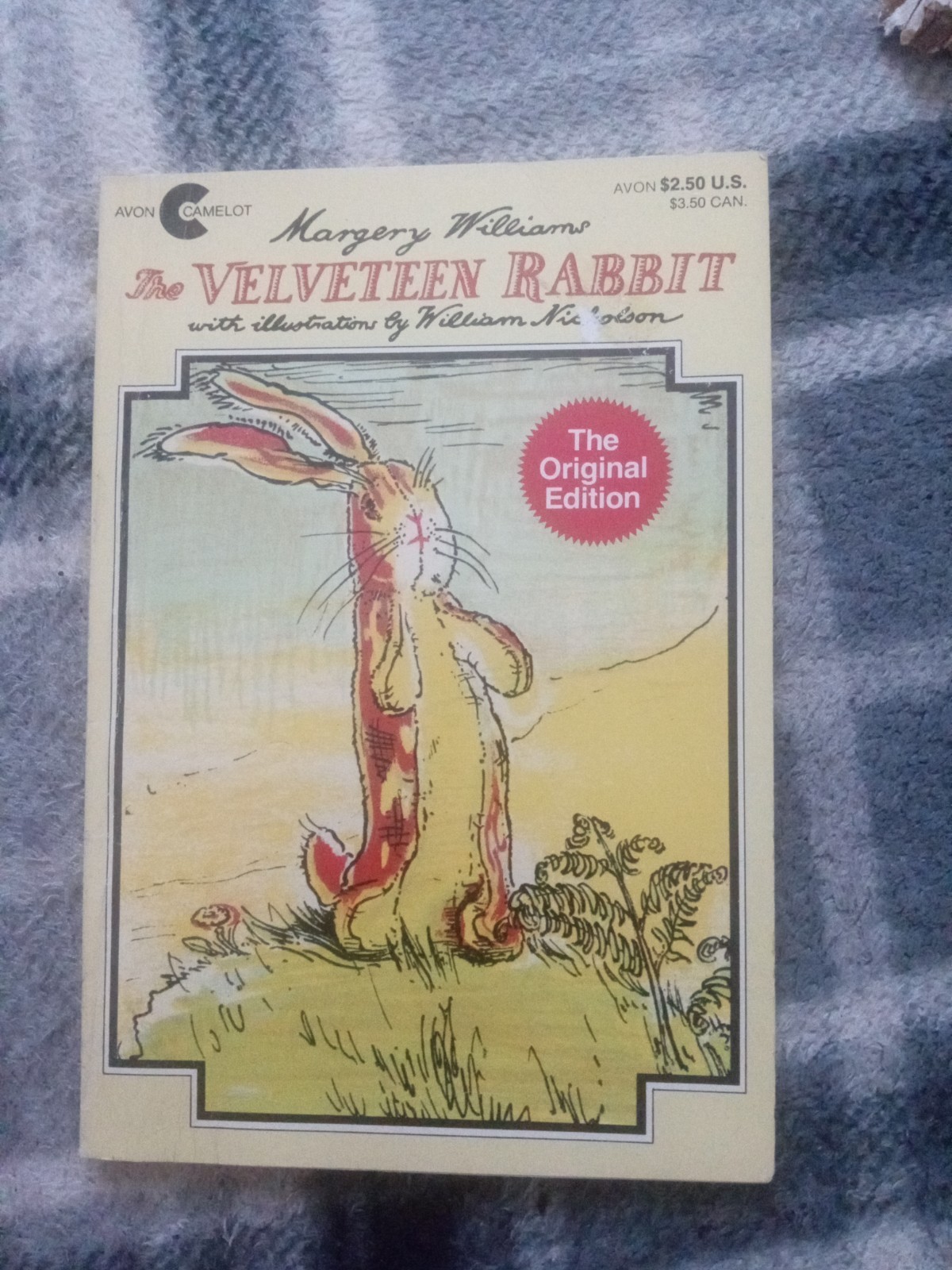 The Velveteen Rabbit by Margery Williams Vintage PB/1975 -First Camelot Printing