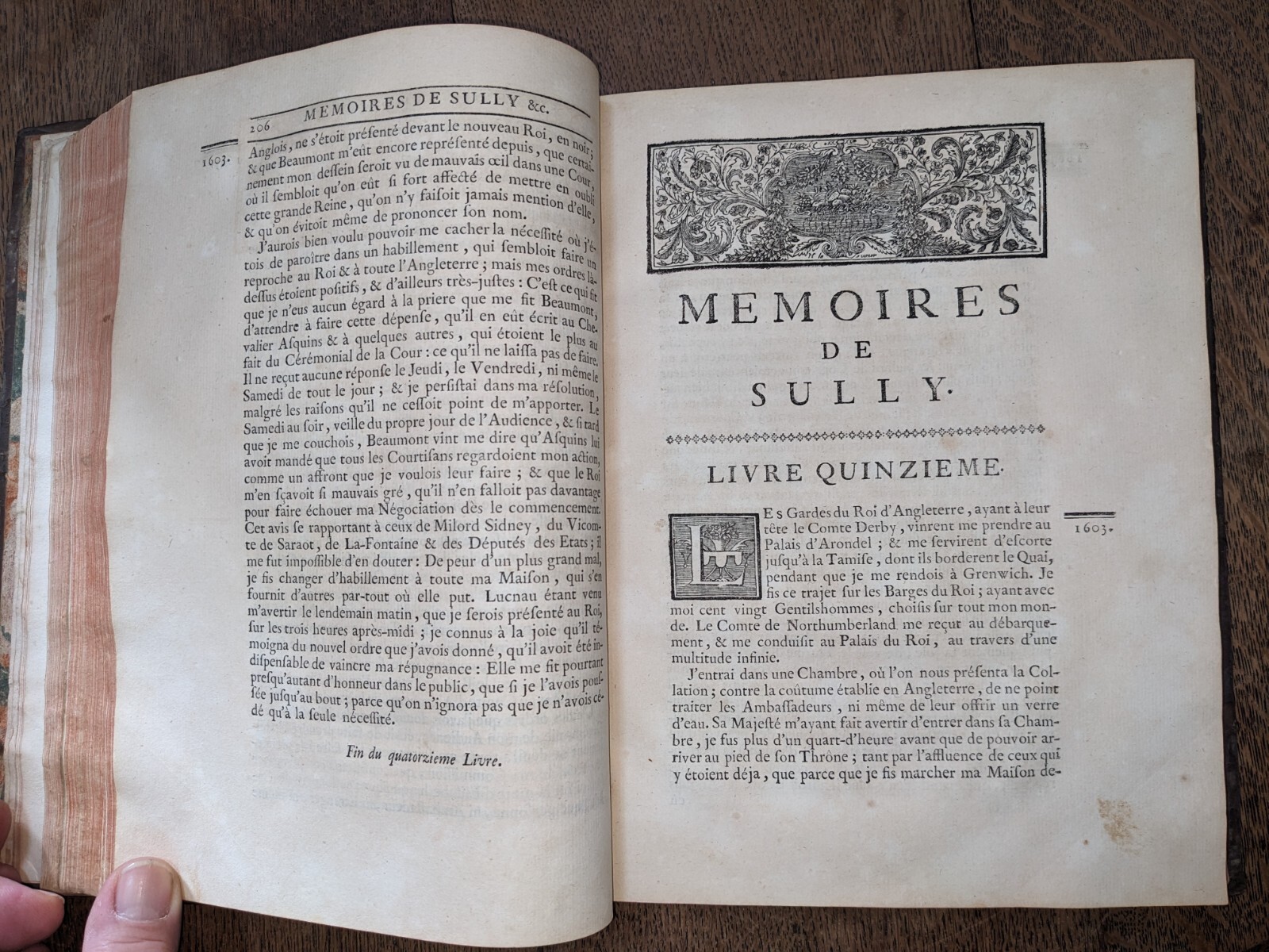 antique book-Mémoires de Maximilien de Béthune, Duc De Sully T 2 – 1747- in 4