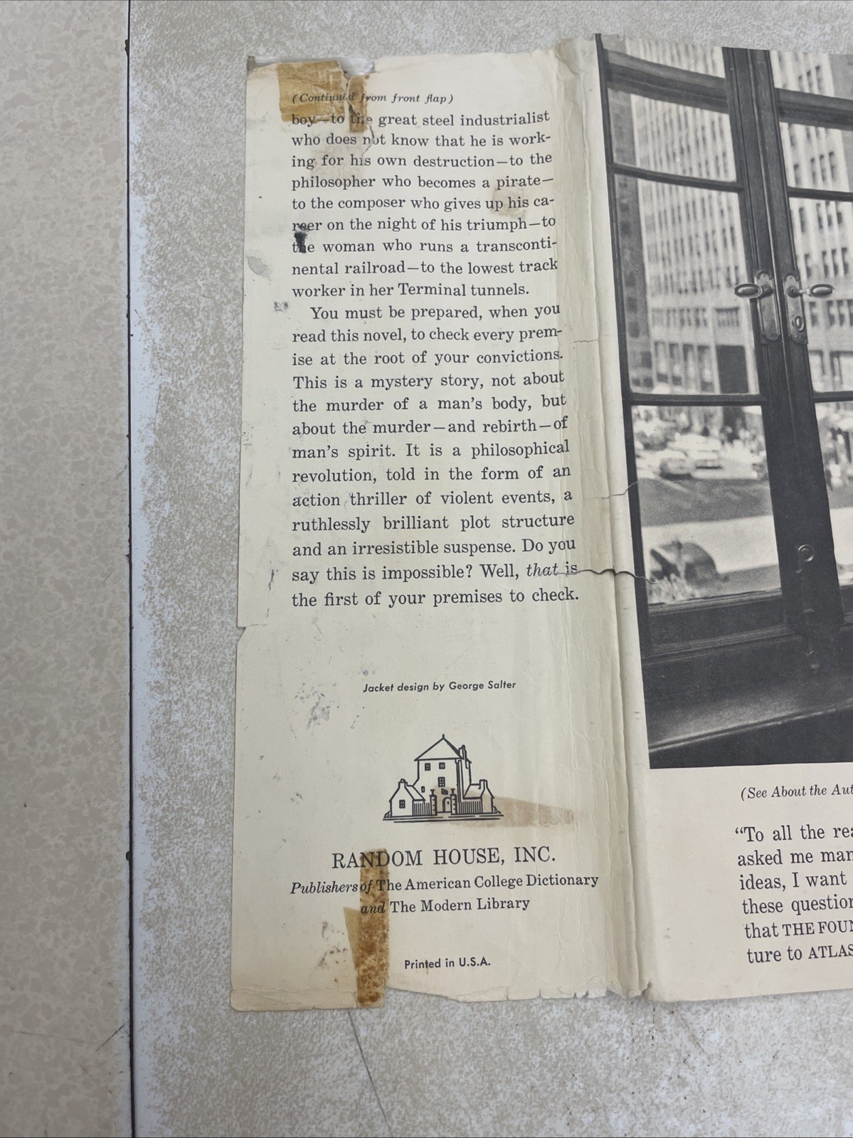 Atlas Shrugged by Ayn Rand First Edition 12th Printing w/ Original Dust Jacket