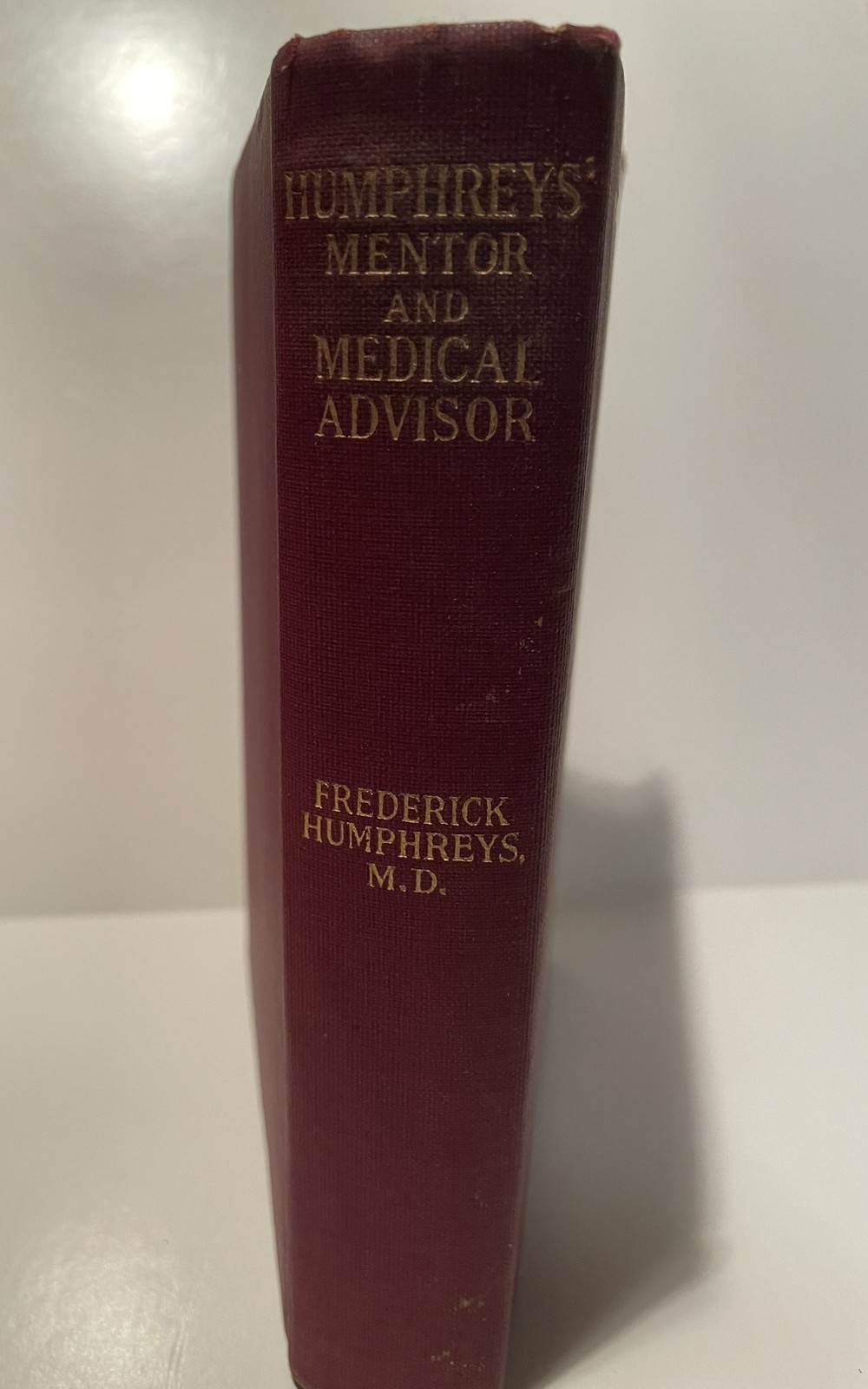 Humphreys’ Mentor and Medical Advisor, Frederick Humphreys (1926)