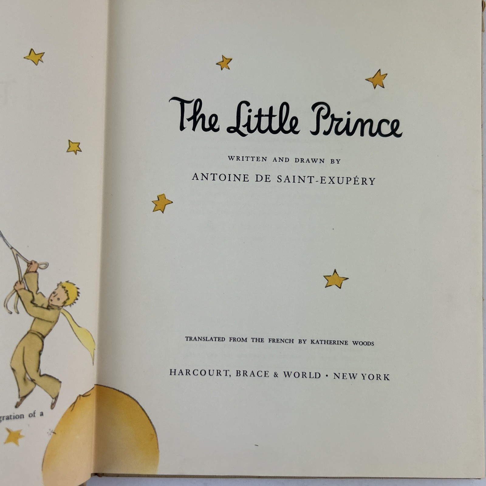 The Little Prince 1943 Antoine de Saint-Exupery 1ST EDITION $3.75 Harcourt Brace
