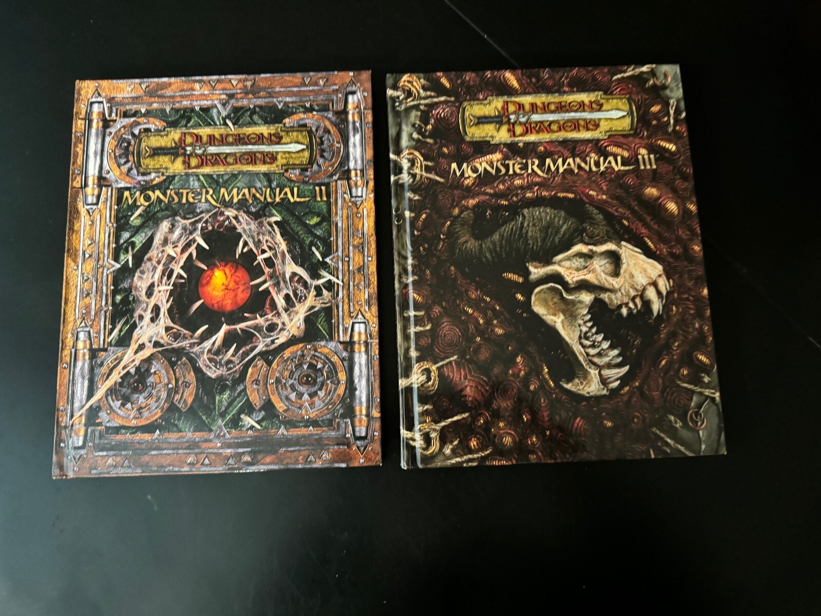 MONSTER MANUAL II (2) & MM III (3) 1st prints Dungeons & Dragons 3.0/3.5 BX T03