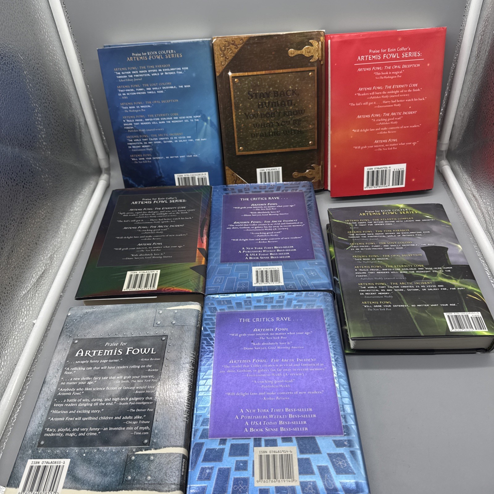 Artemis Fowl Mixed HC Book Lot Of 8 Hard Cover Eoin Colfer Duplicate