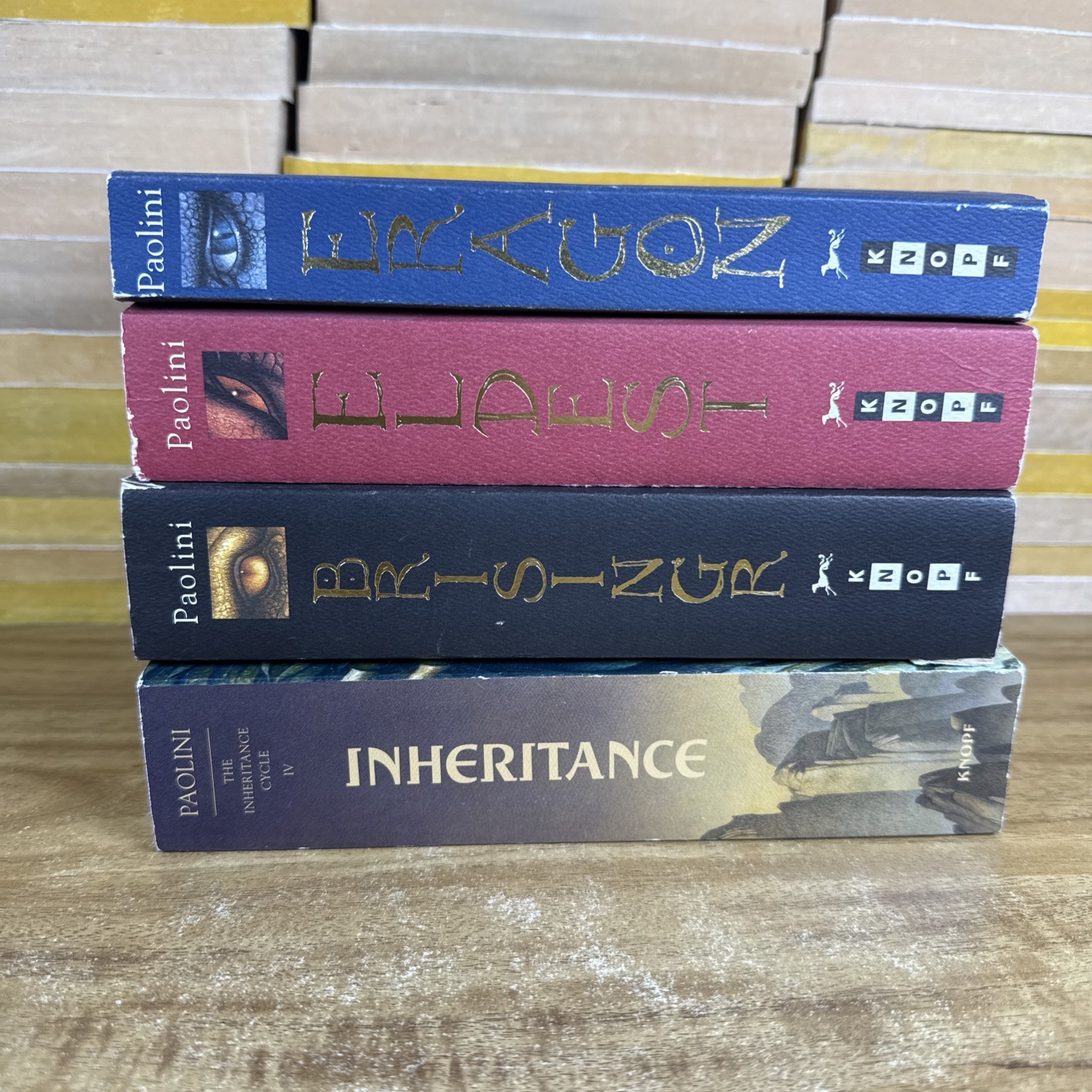 INHERITANCE CYCLE Christopher Paolini Books 1-4 Paperback Set Lot Bundle Pb