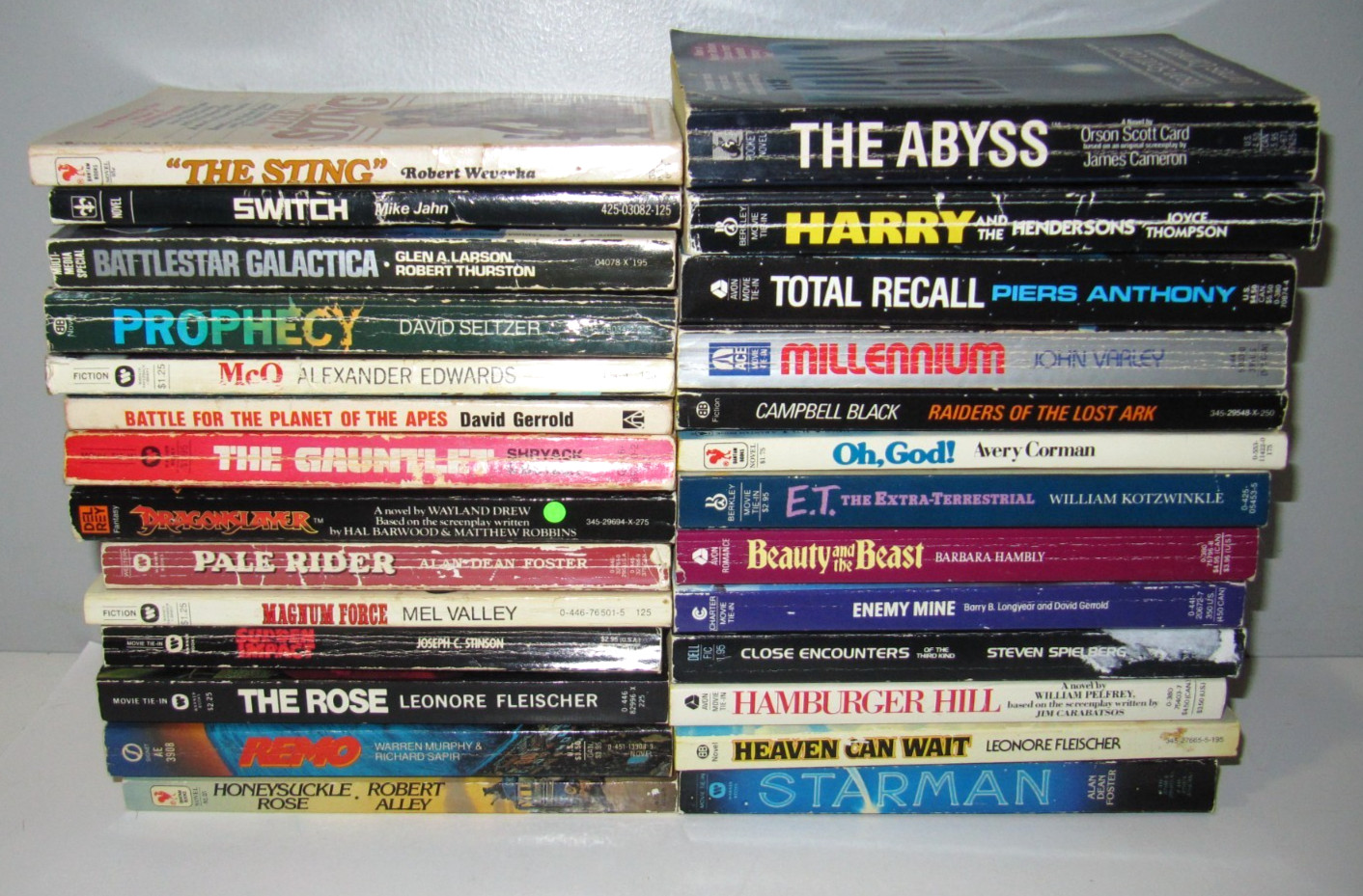 Lot of 27 1970s-1980s TV & movie novelizations & books movies based on
