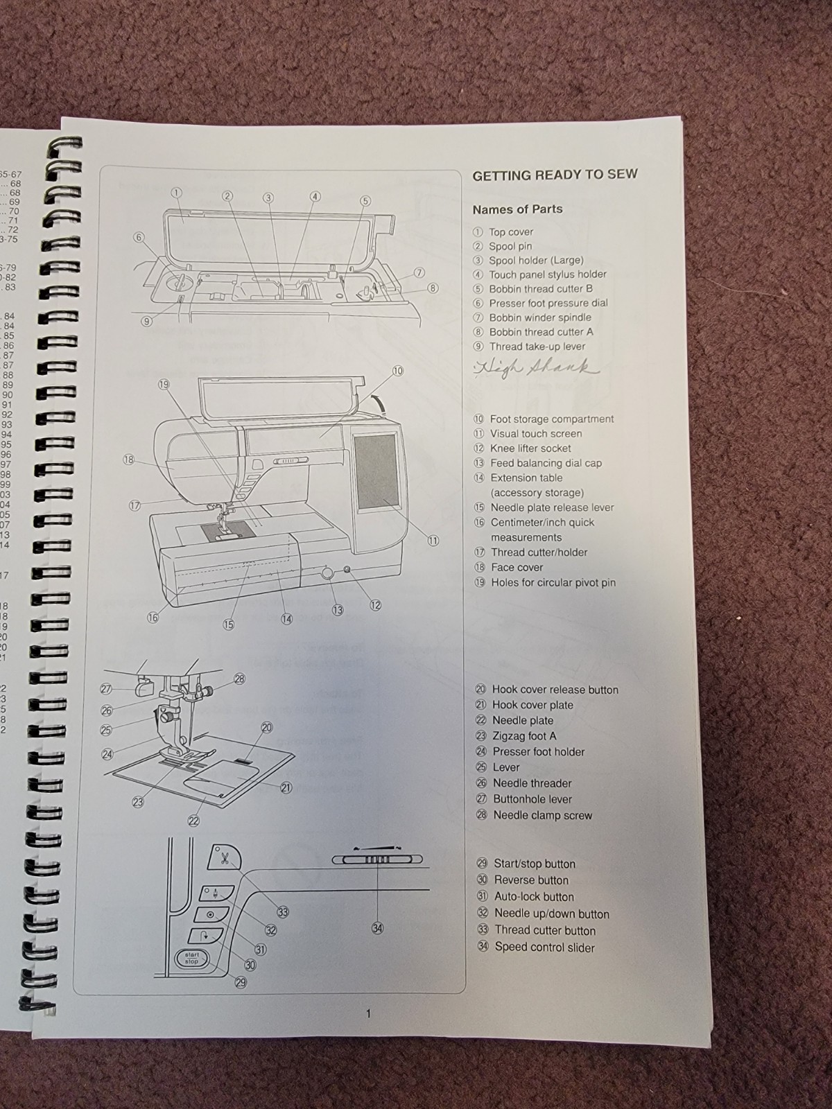 Elna Expressive 860 Instruction Manual: 138 Pages – Used