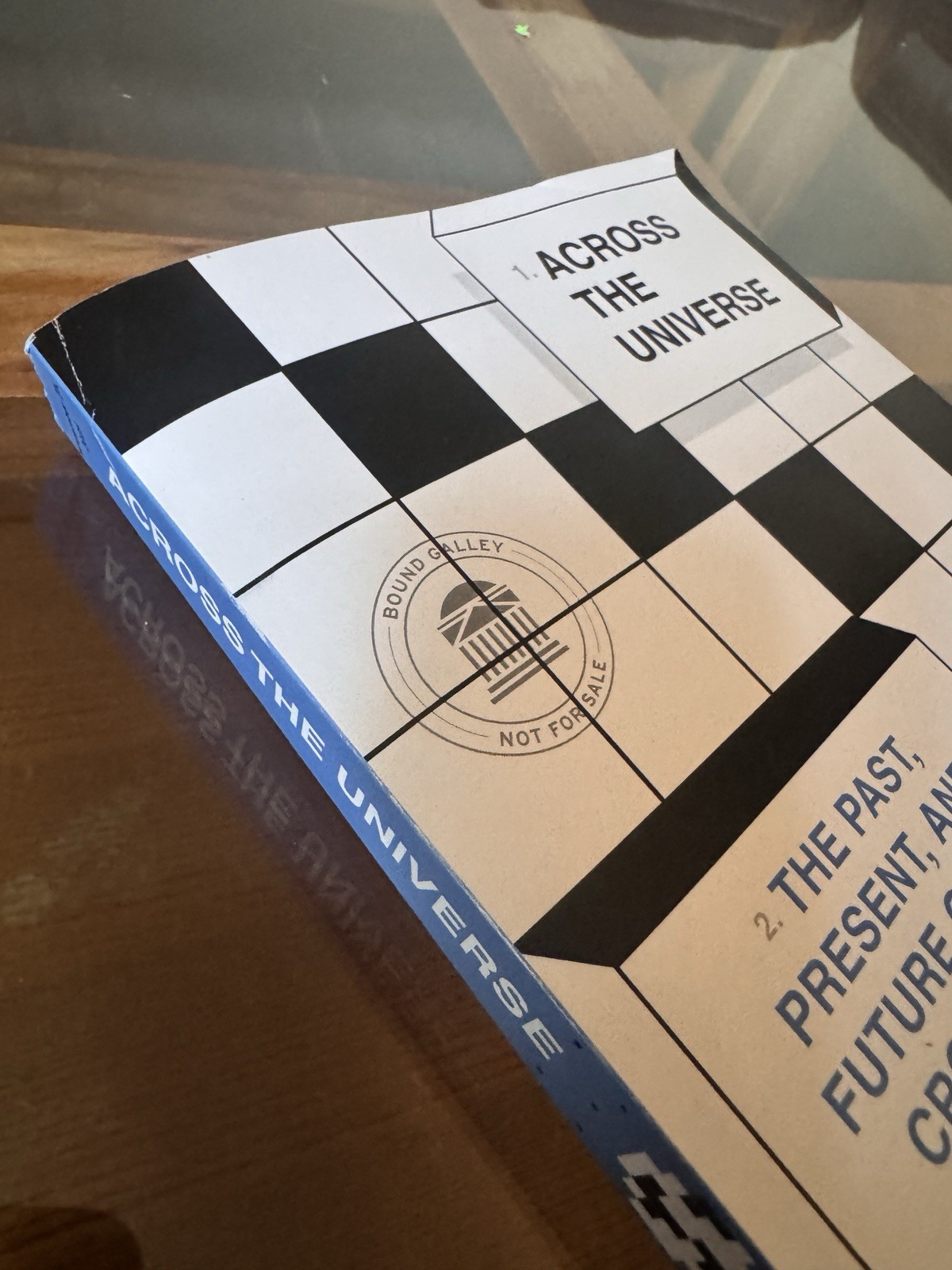 Across the Universe Natan Last Bound Galley ARC Advance Reader Copy Crossword