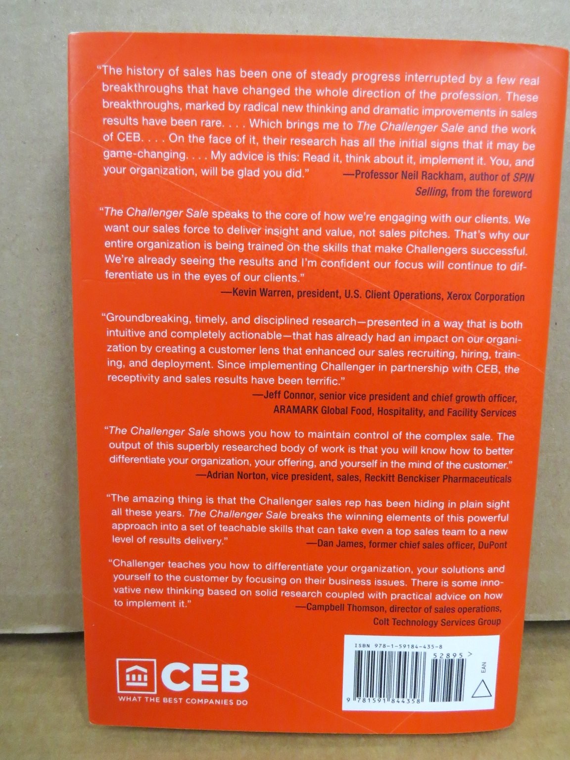 Challenger Sale Matthew Dixon Brent Adamson 2011 Business Sales Strategy HCDJ