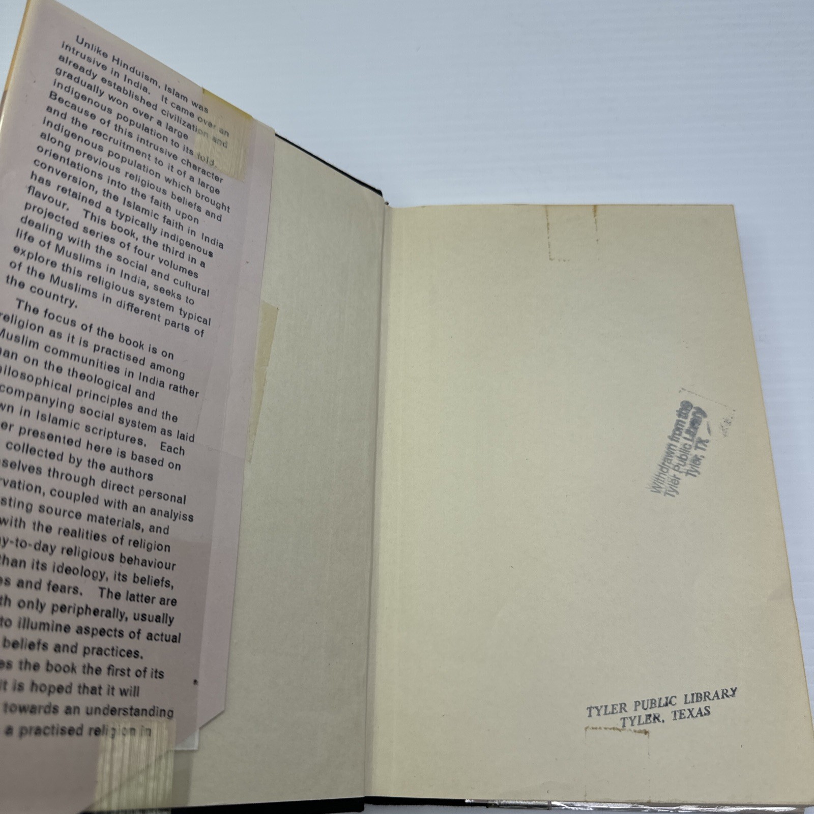 Ritual and Religion Among Muslims in India 1981 Ex-Library HC Essays Islam India