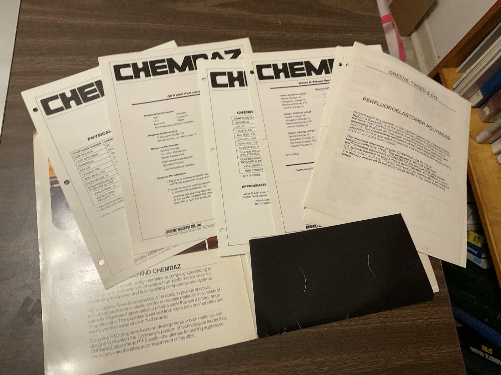 Chemraz Product Information Folder, Catalog, Brochure, Pamphlet, H3