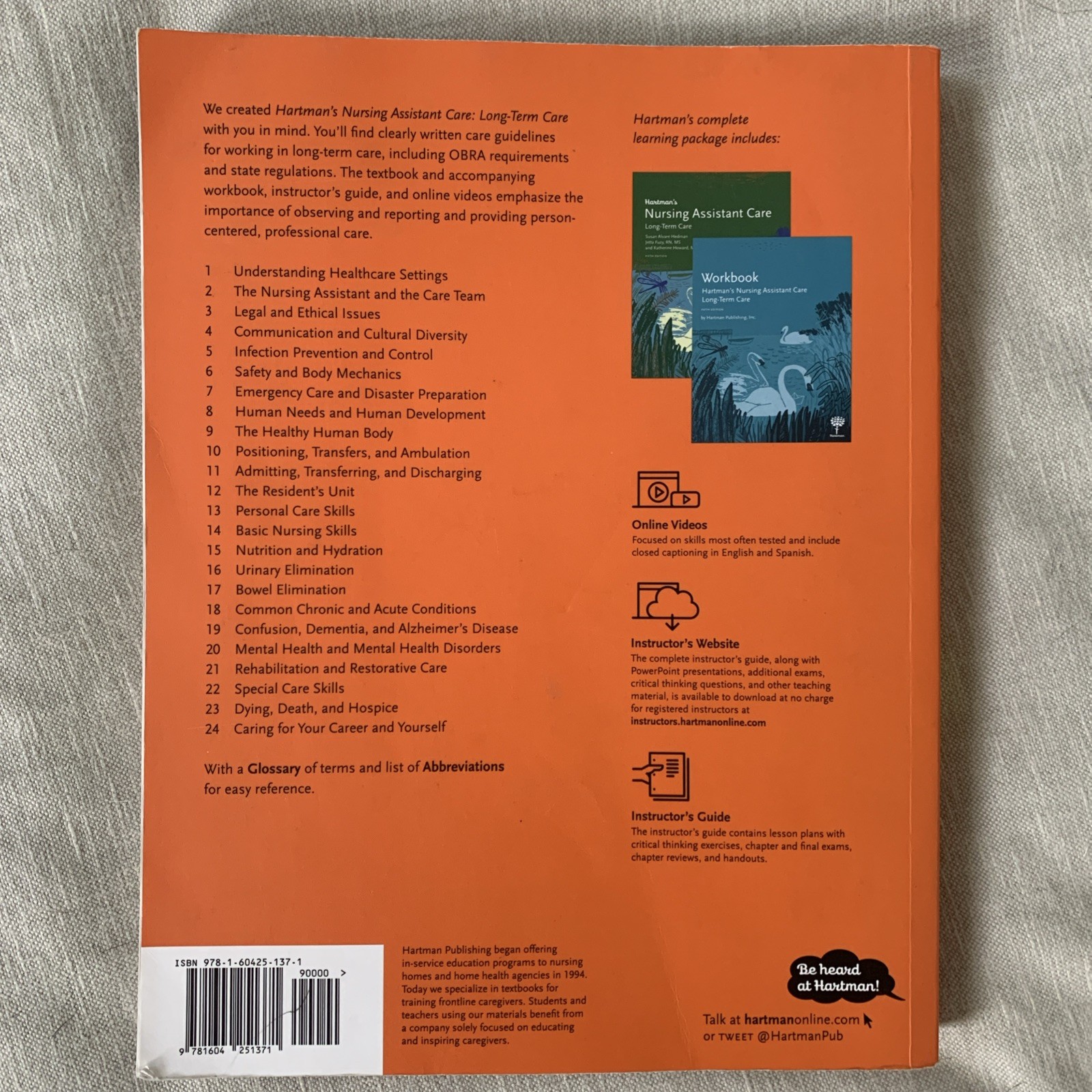 Hartman’s Nursing Assistant Care Long-Term Care – Fifth Edition