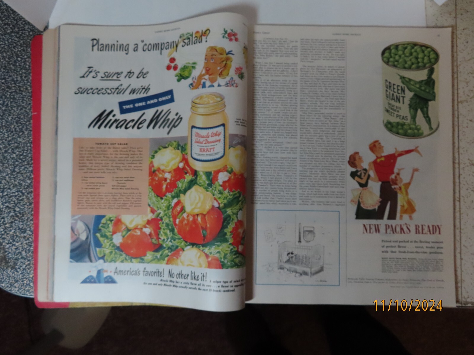 Ladies Home Journal large format magazine September 1948 amazing ads 272 pages