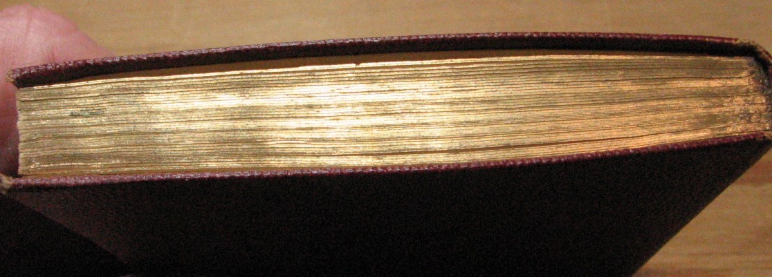 Vintage 1947 Leather Covered The Shakespeare Birthday Book – Gilt Edge at Top